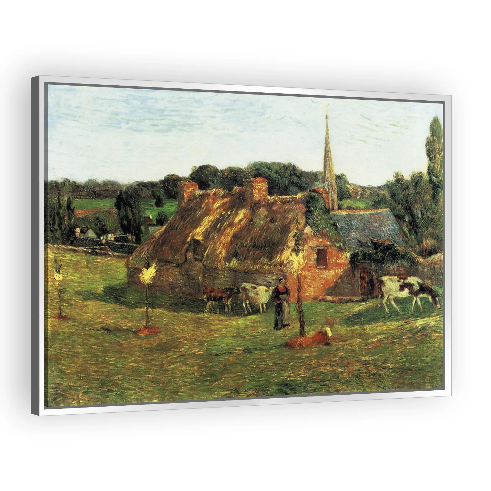 Lollichon Field and Pont-Aven Church by Paul Gauguin - view 4 thumbnail