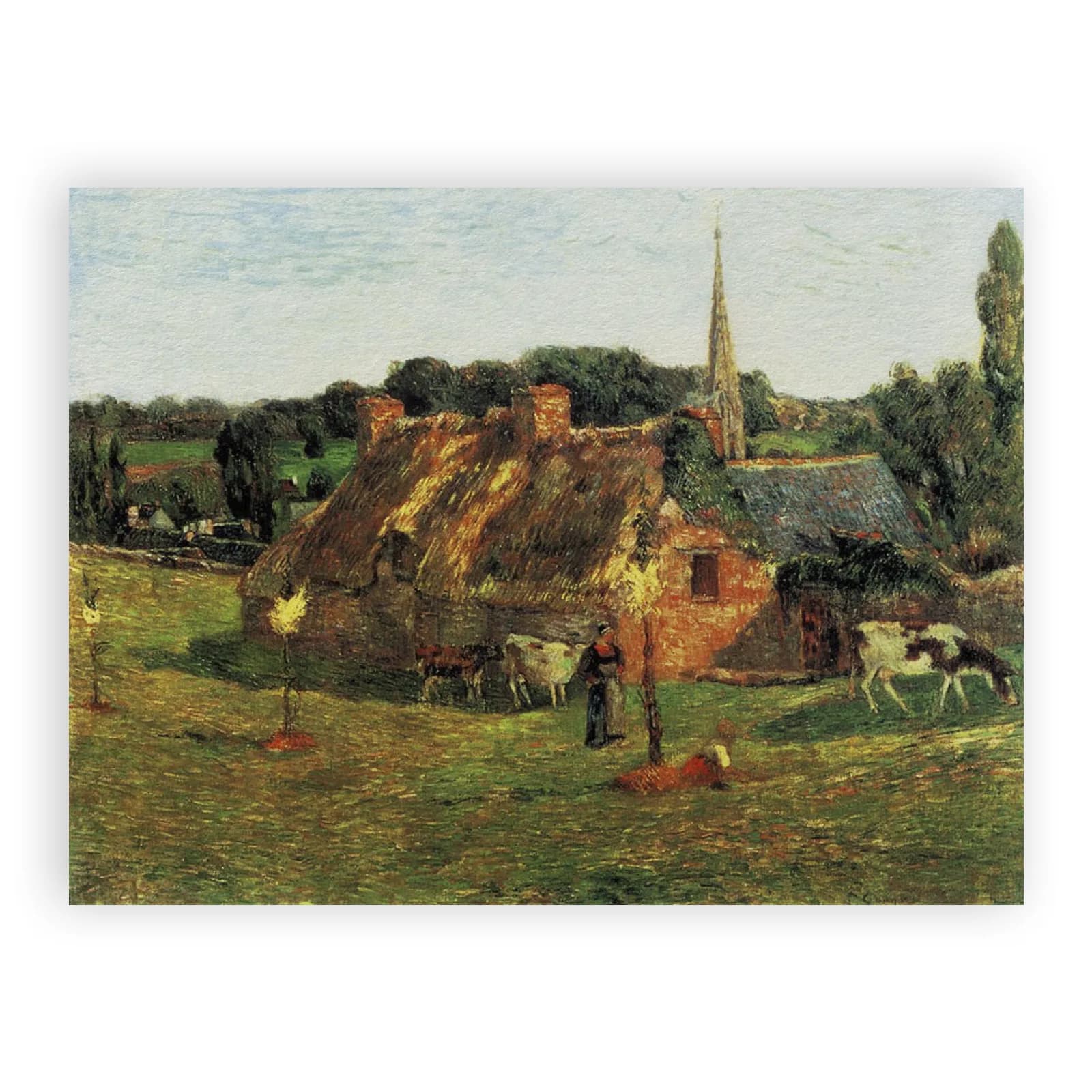Lollichon Field and Pont-Aven Church by Paul Gauguin - view 6 thumbnail