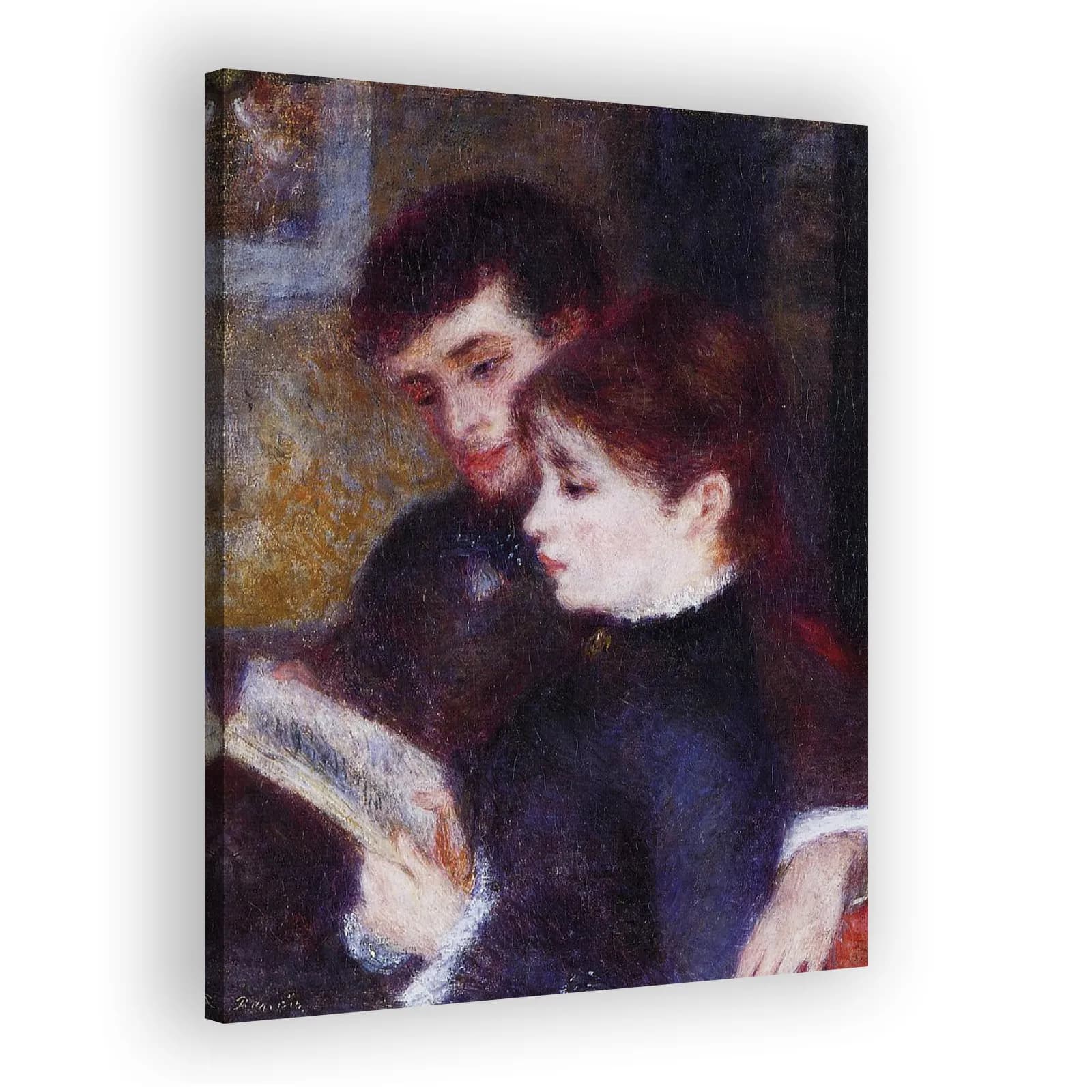 Couple Reading by Pierre Auguste Renoir - view 2 thumbnail