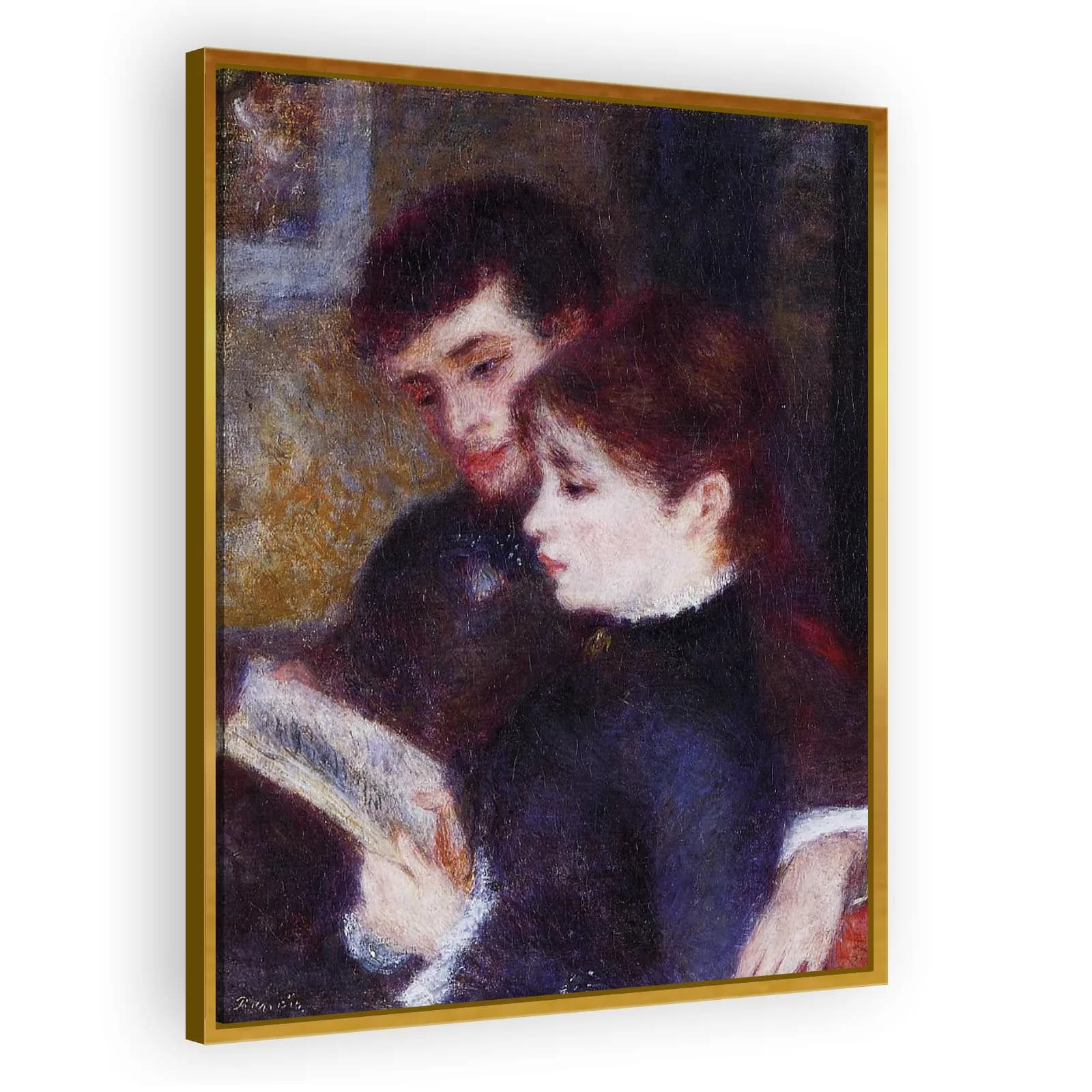 Couple Reading by Pierre Auguste Renoir - view 3 thumbnail