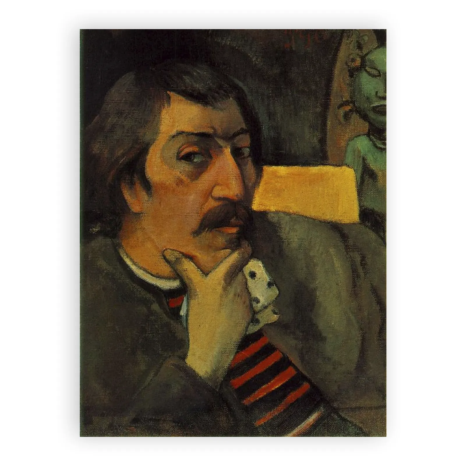 Portrait of the Artist with the Idol by Paul Gauguin - view 6 thumbnail