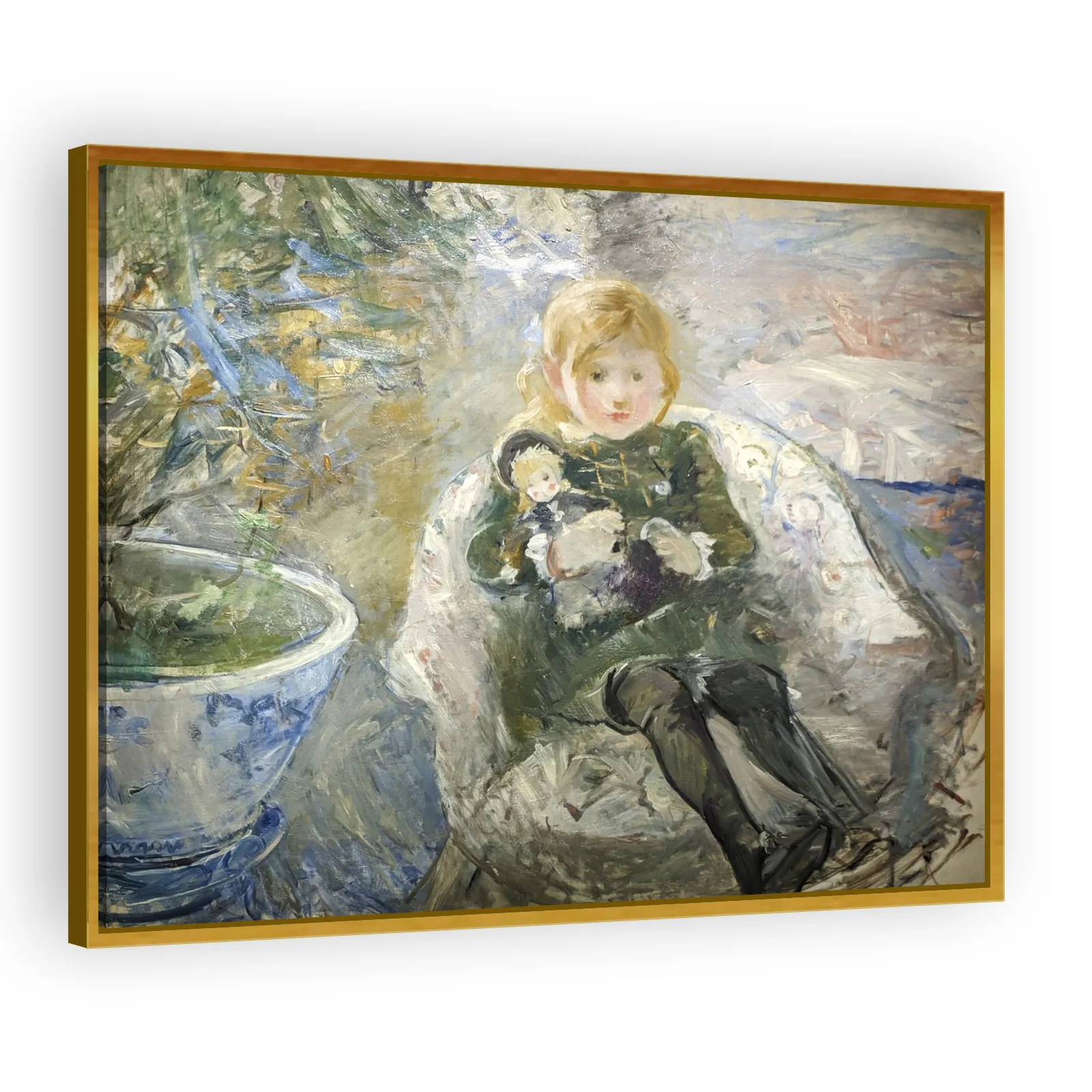 Young Girl with a Doll by Berthe Morisot - view 3 thumbnail
