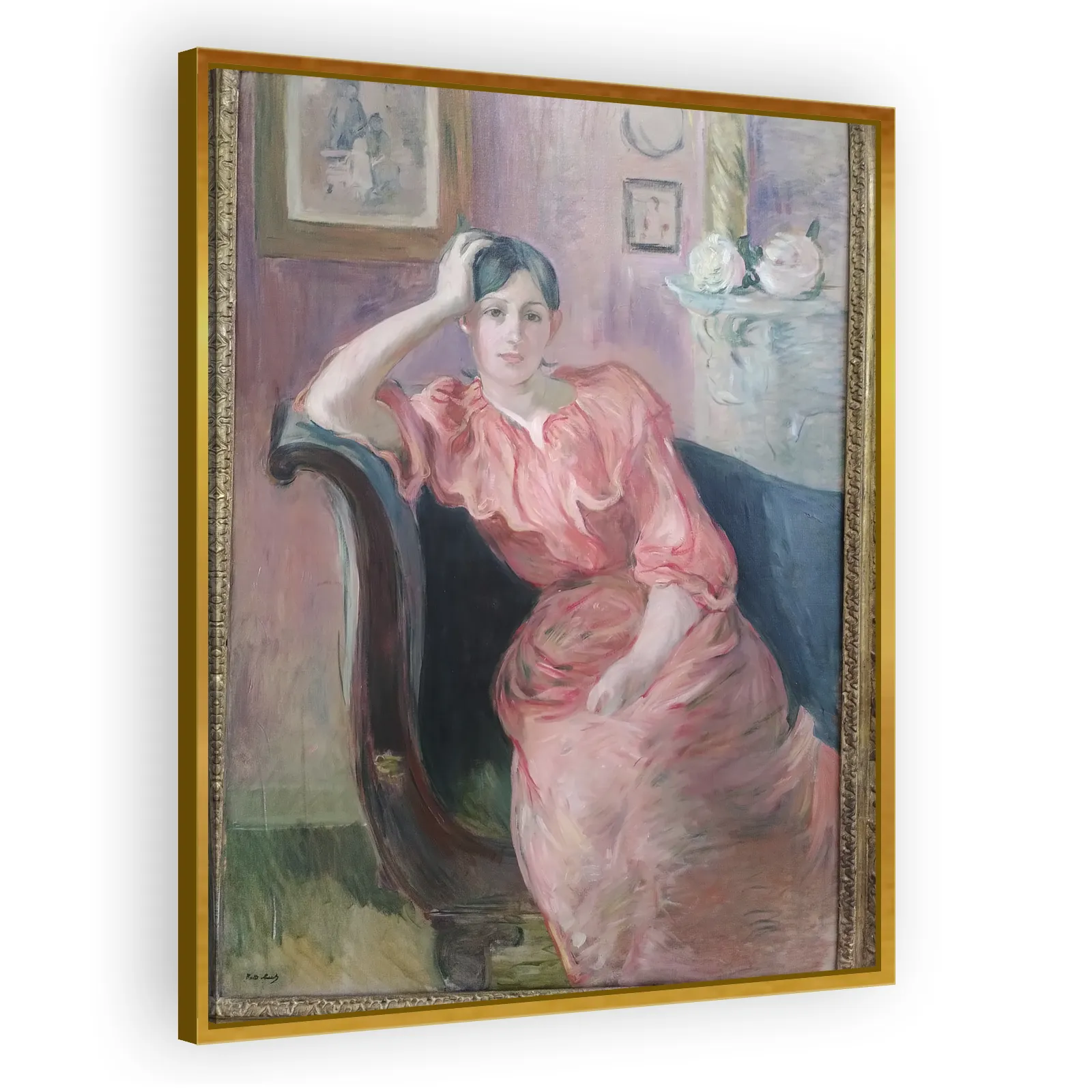 Portrait de Jeanne Pontillon by Berthe Morisot - view 3 thumbnail