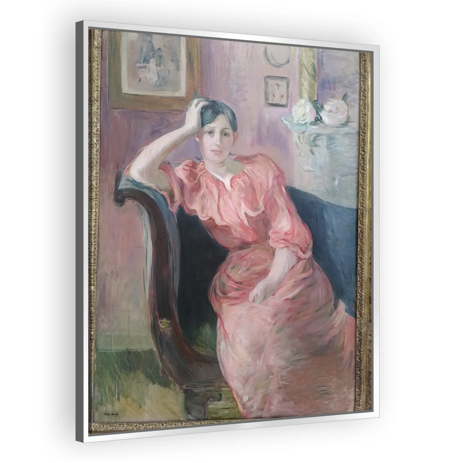 Portrait de Jeanne Pontillon by Berthe Morisot - view 4 thumbnail