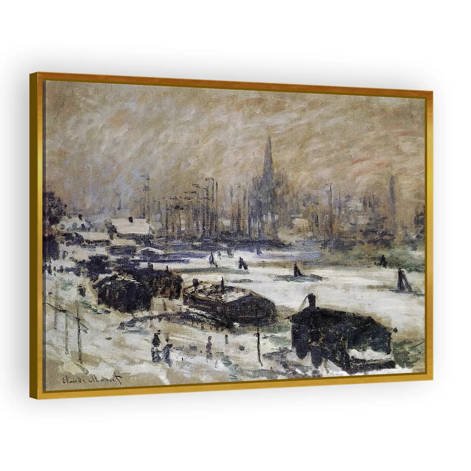 Snow in Amsterdam by Claude Monet - view 3 thumbnail