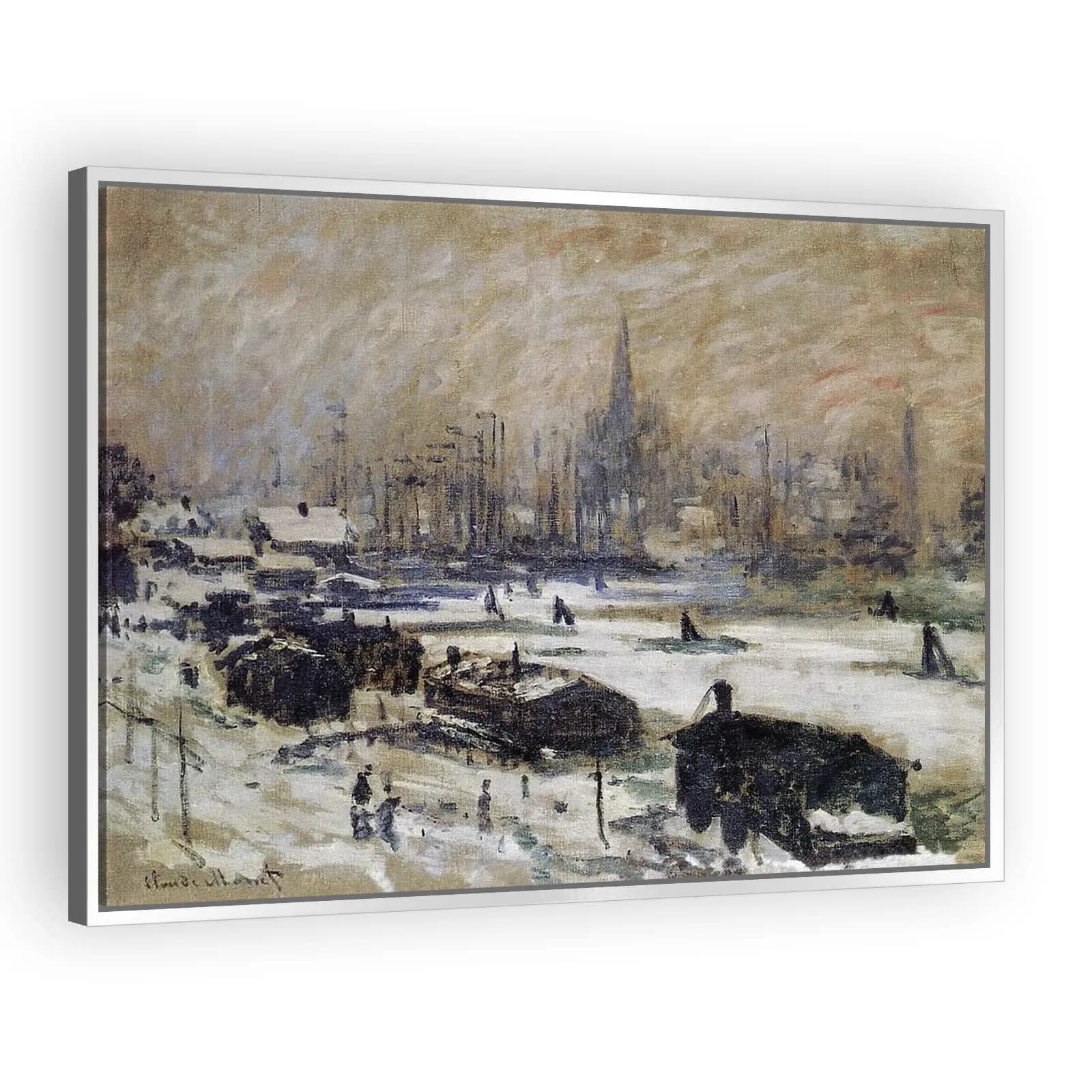 Snow in Amsterdam by Claude Monet - view 4 thumbnail