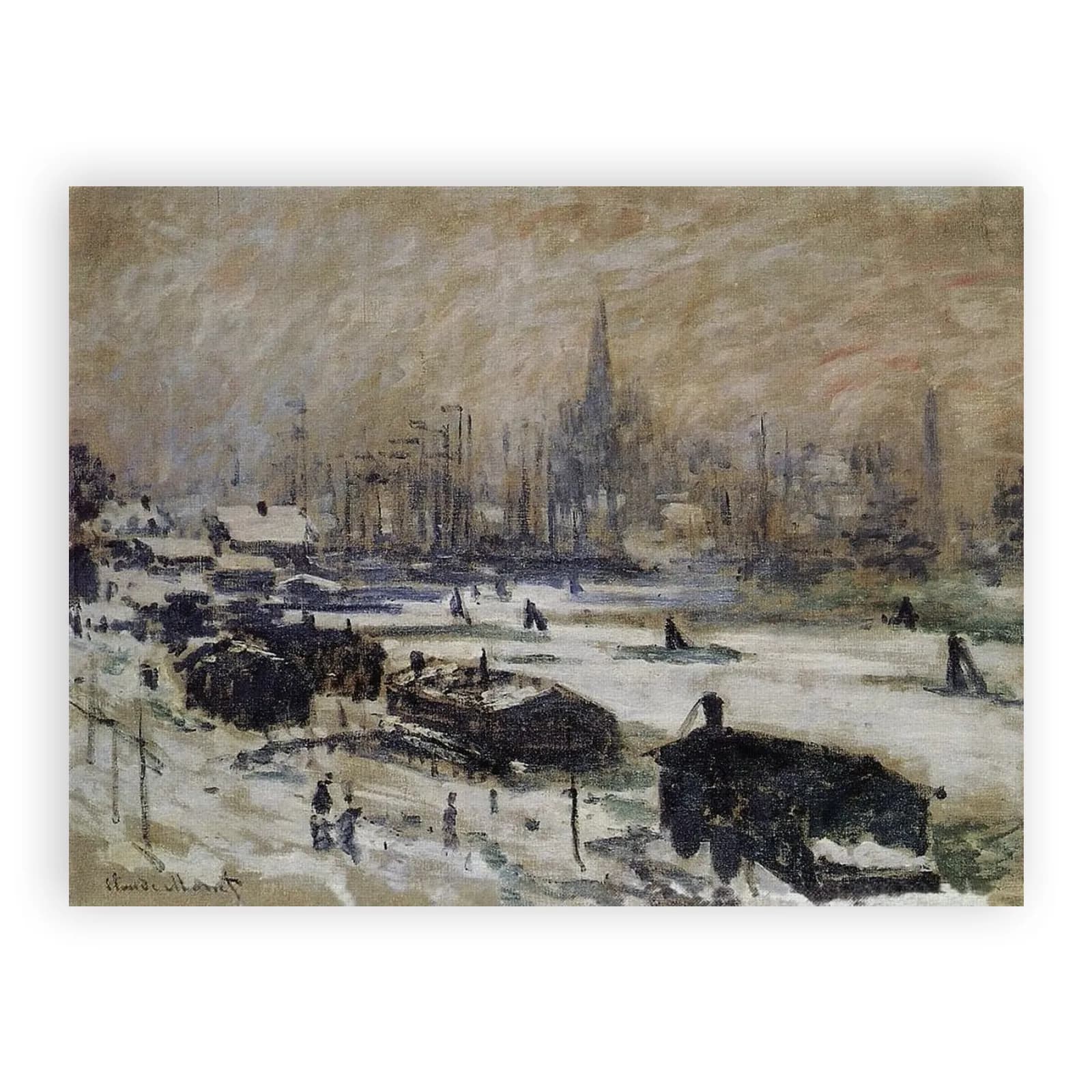 Snow in Amsterdam by Claude Monet - view 6 thumbnail