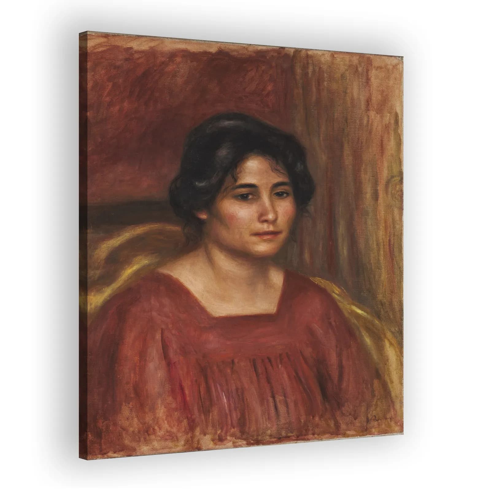 Gabrielle in a Red Dress by Pierre Auguste Renoir - view 2 thumbnail