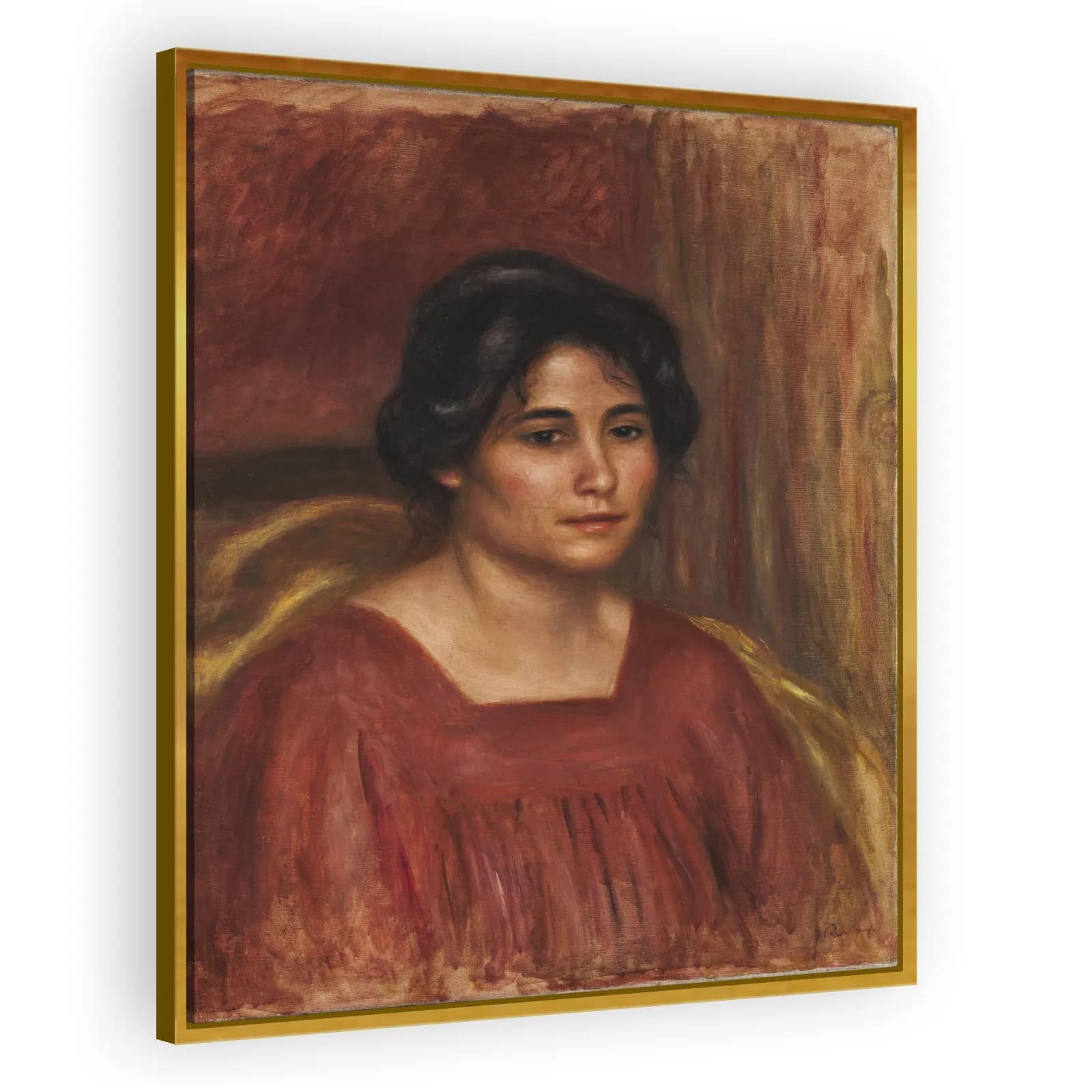 Gabrielle in a Red Dress by Pierre Auguste Renoir - view 3 thumbnail