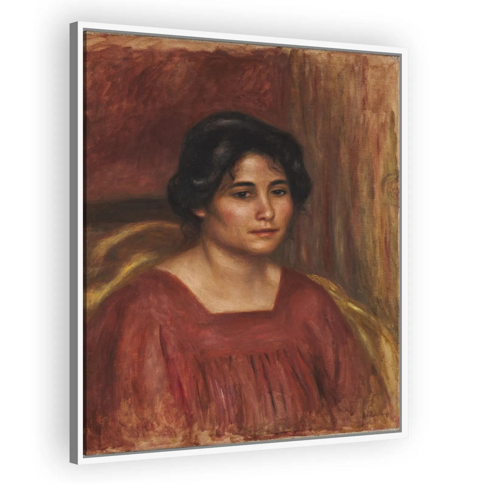 Gabrielle in a Red Dress by Pierre Auguste Renoir - view 5 thumbnail