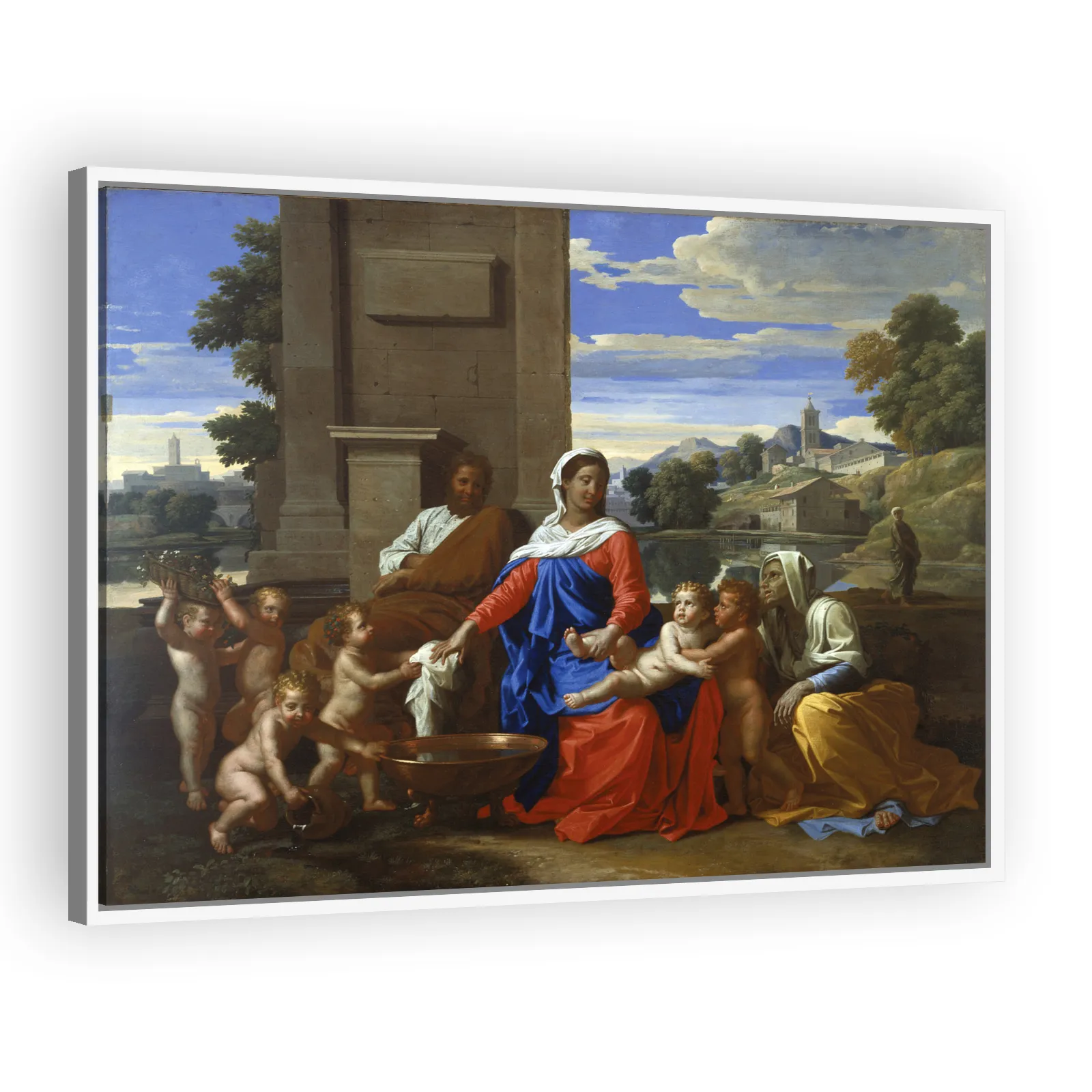 The Holy Family with the Infant Saint John the Baptist and Saint Elizabeth by Nicolas Poussin - view 5 thumbnail