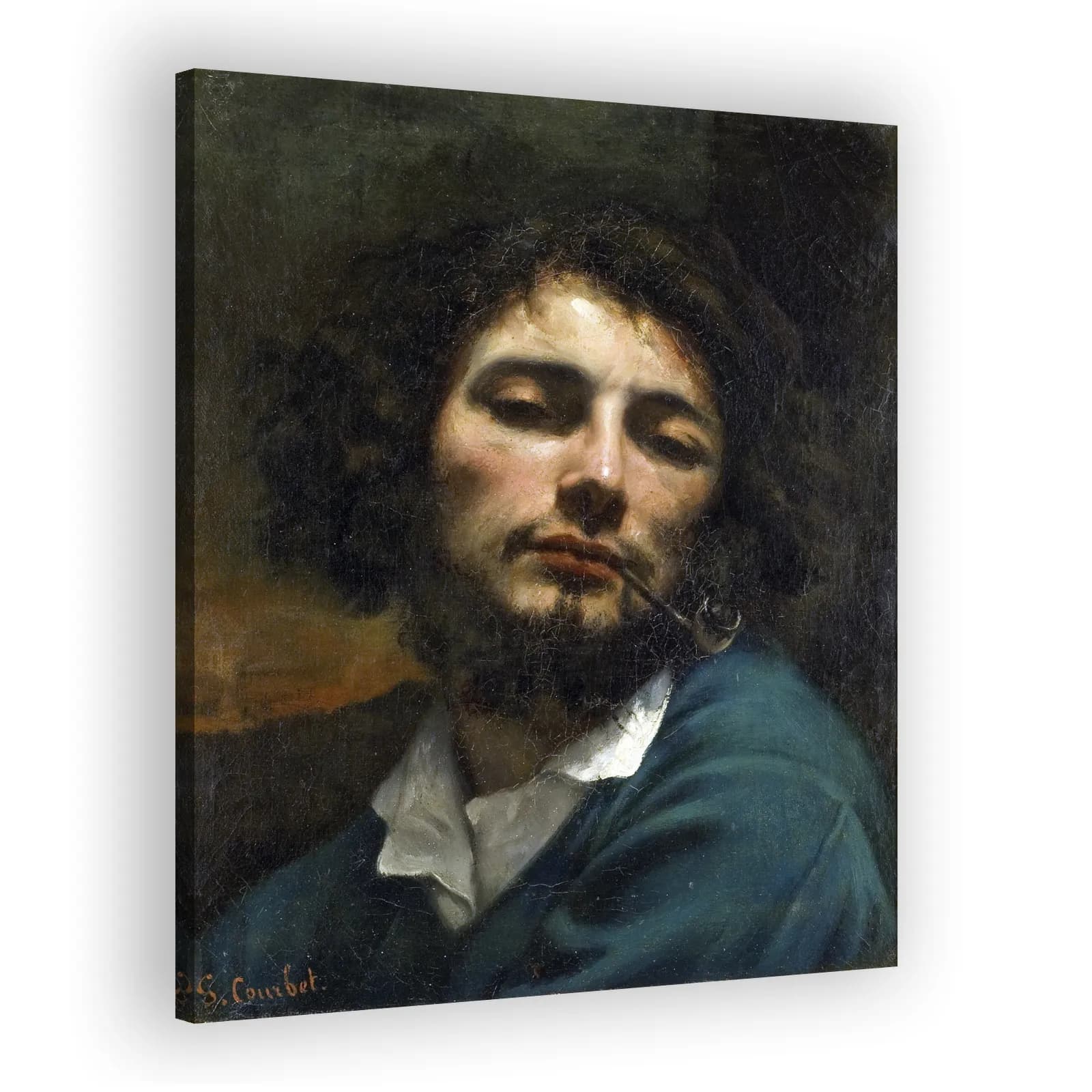 Self-Portrait with Pipe by Gustave Courbet - view 2 thumbnail