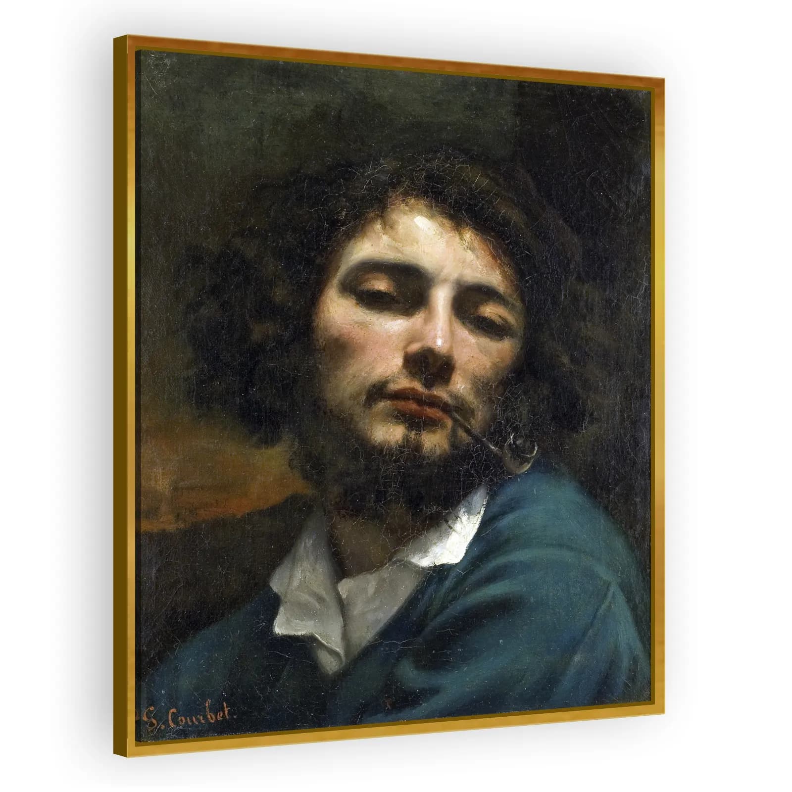 Self-Portrait with Pipe by Gustave Courbet - view 3 thumbnail