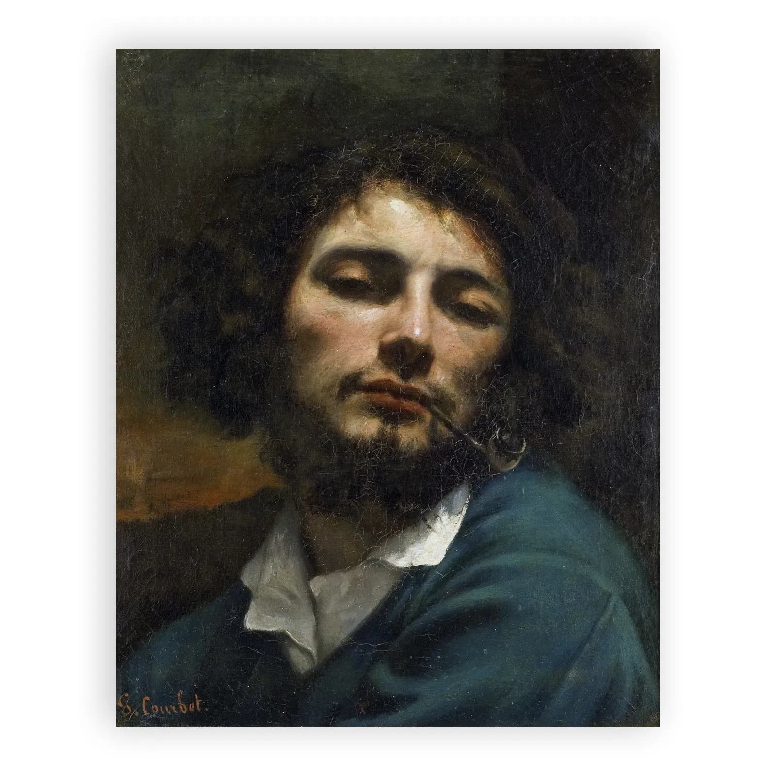 Self-Portrait with Pipe by Gustave Courbet - view 6 thumbnail