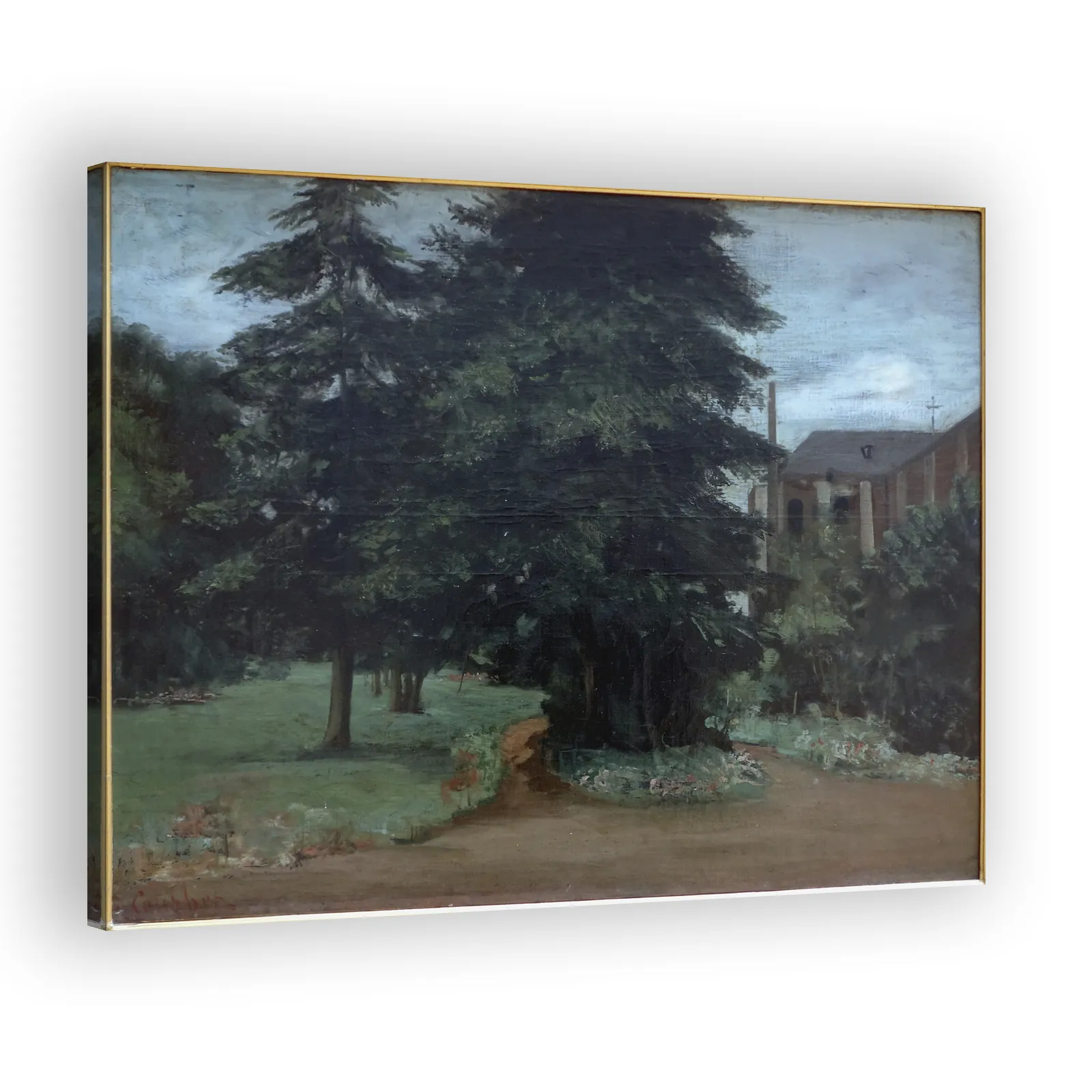 Le jardin de l'abbaye de Loos-lez-Lille by Gustave Courbet - view 2 thumbnail