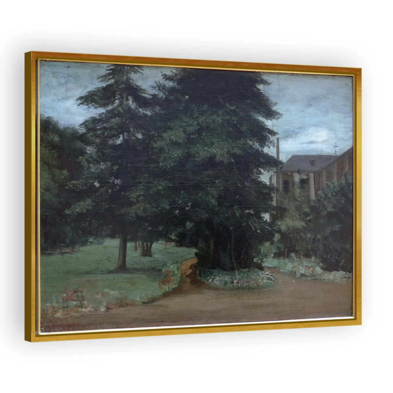 Le jardin de l'abbaye de Loos-lez-Lille by Gustave Courbet - view 3 thumbnail
