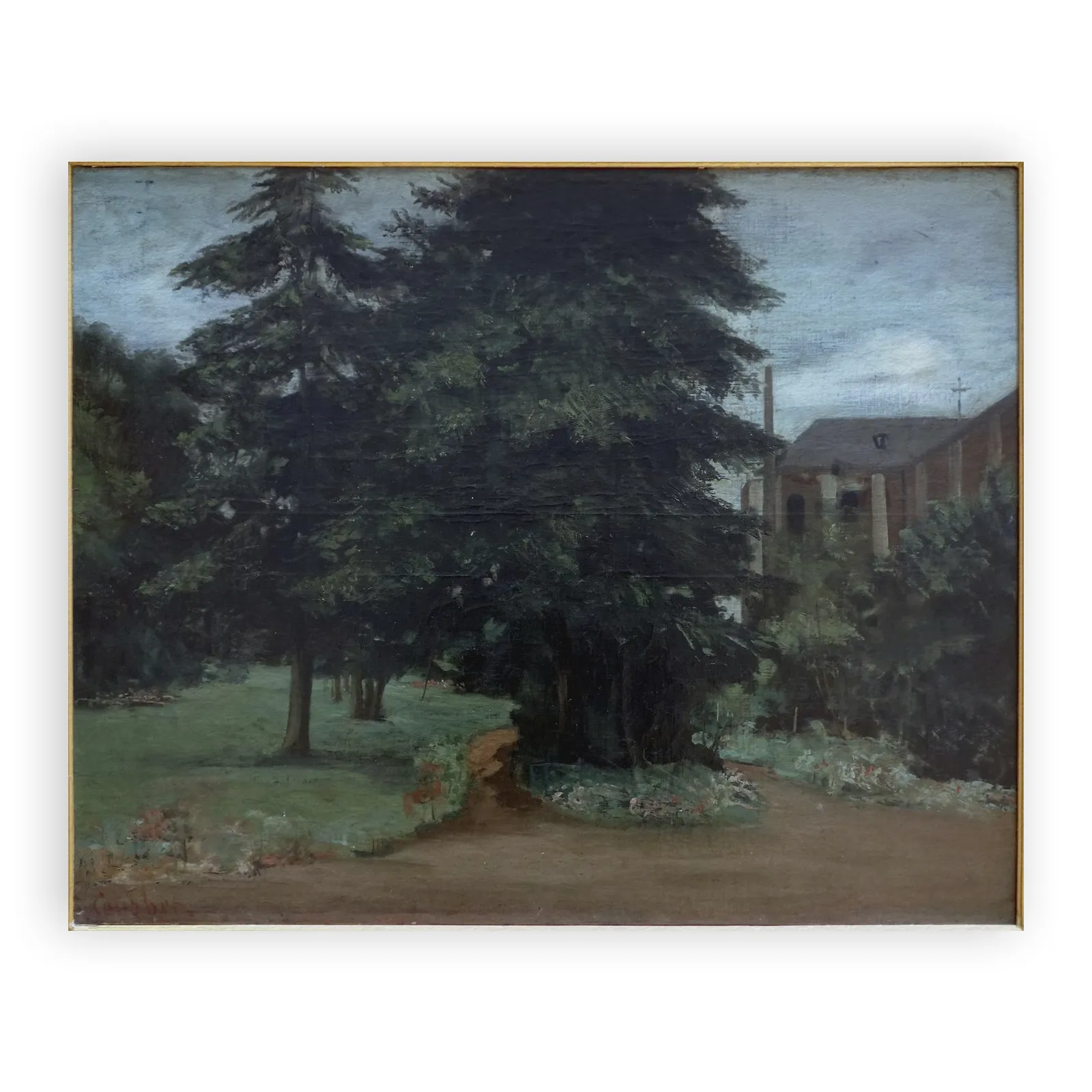 Le jardin de l'abbaye de Loos-lez-Lille by Gustave Courbet - view 6 thumbnail