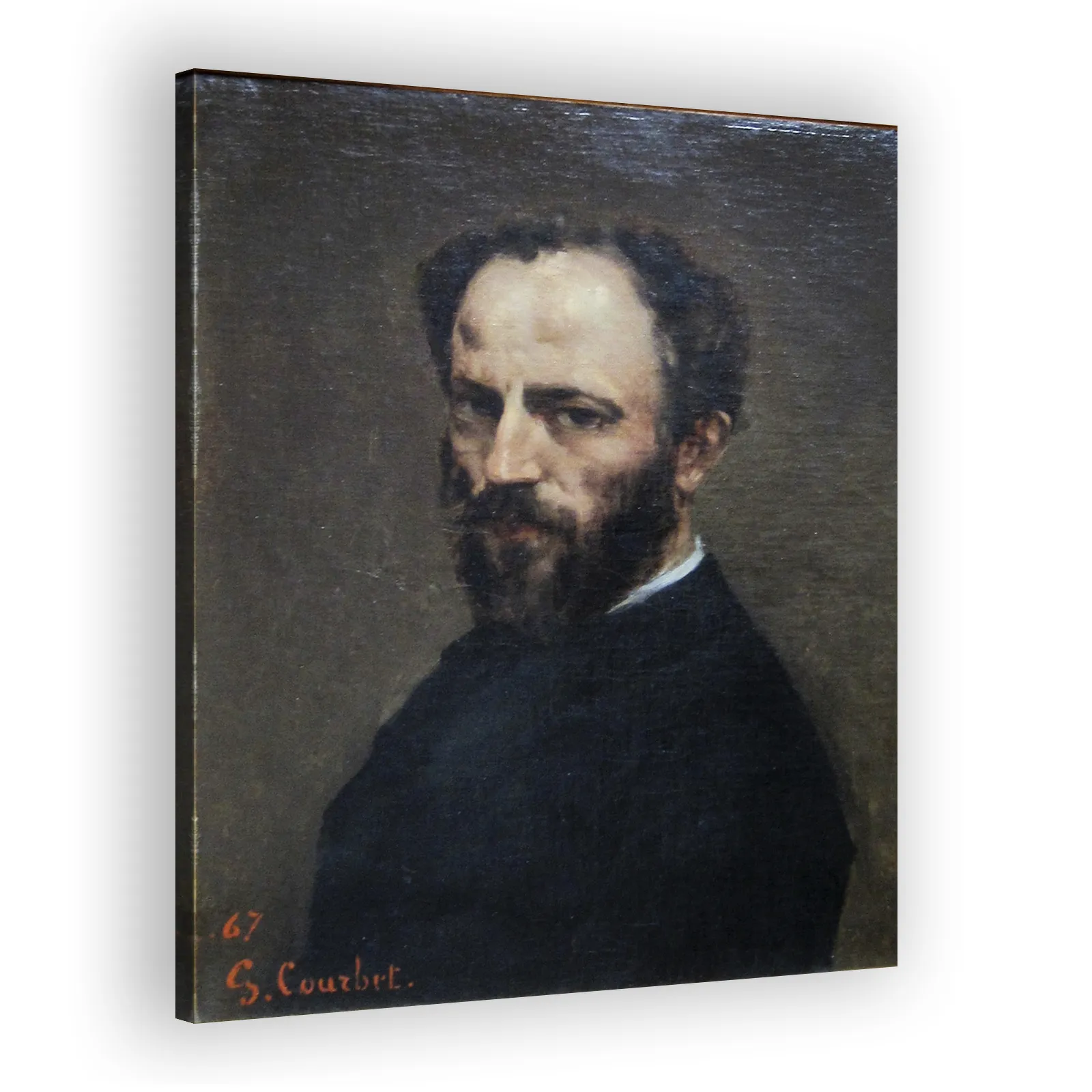 Portrait of Amand Gautier (1825–1894) by Gustave Courbet - view 2 thumbnail