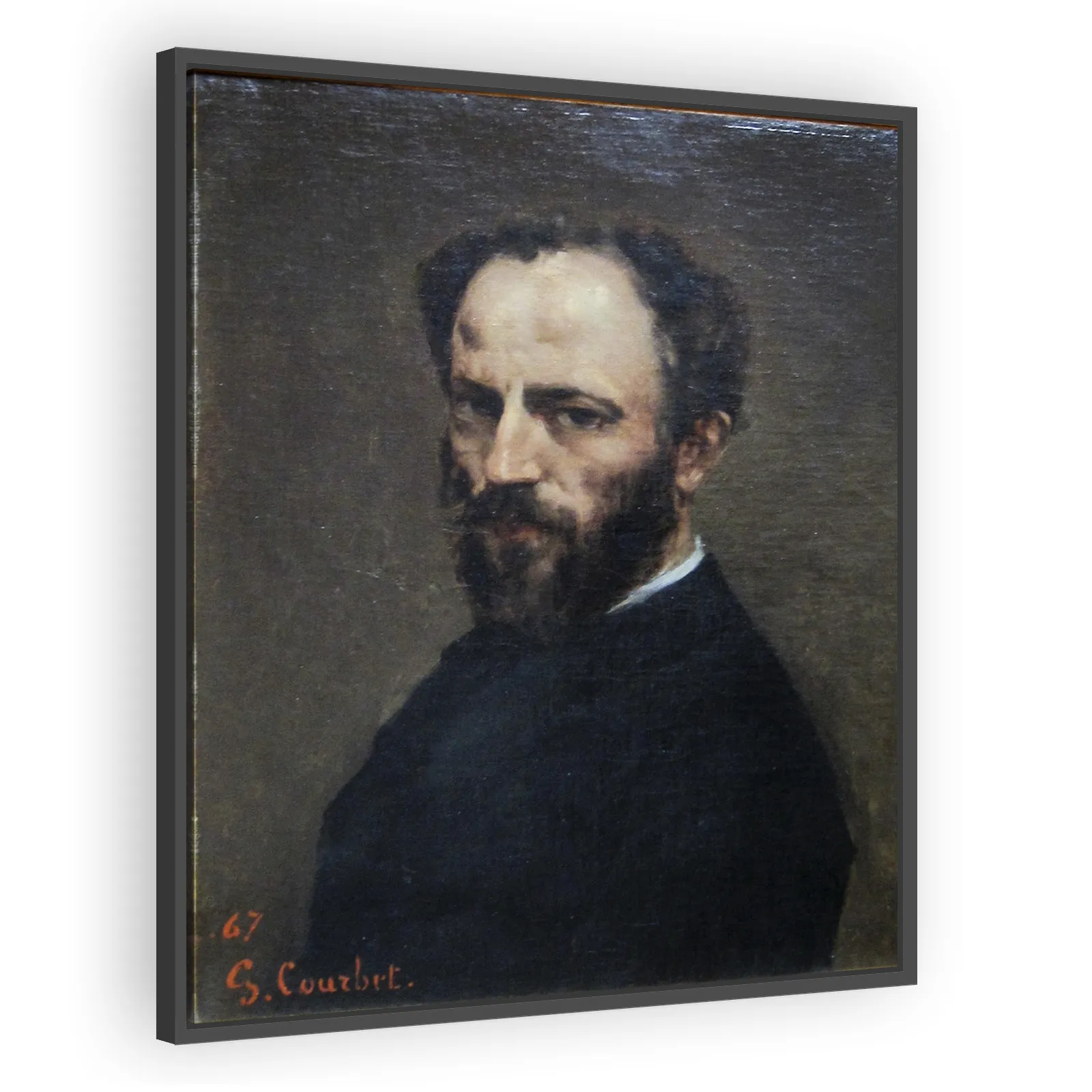 Portrait of Amand Gautier (1825–1894) by Gustave Courbet