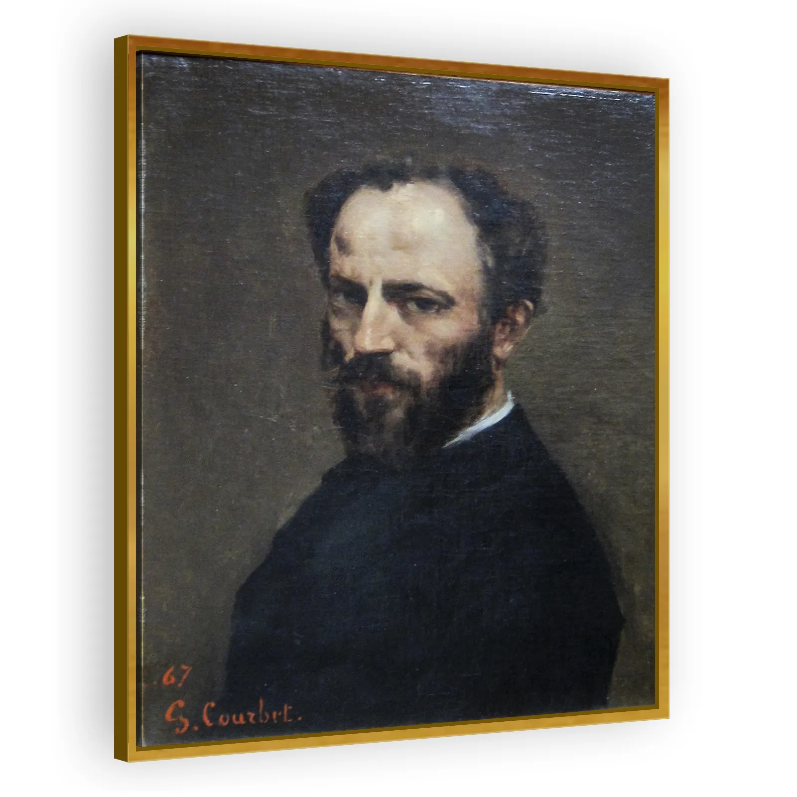 Portrait of Amand Gautier (1825–1894) by Gustave Courbet - view 3 thumbnail