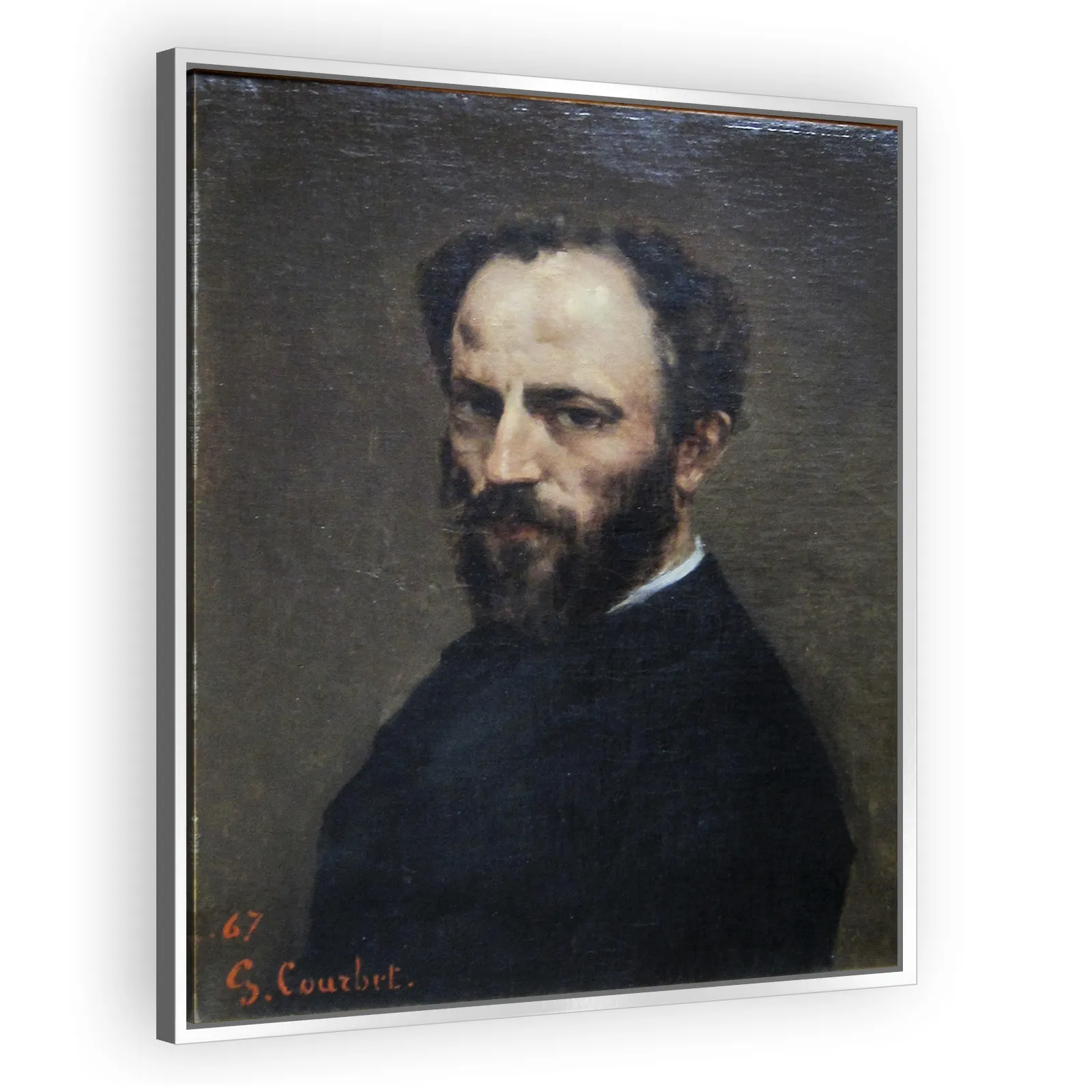Portrait of Amand Gautier (1825–1894) by Gustave Courbet - view 4 thumbnail
