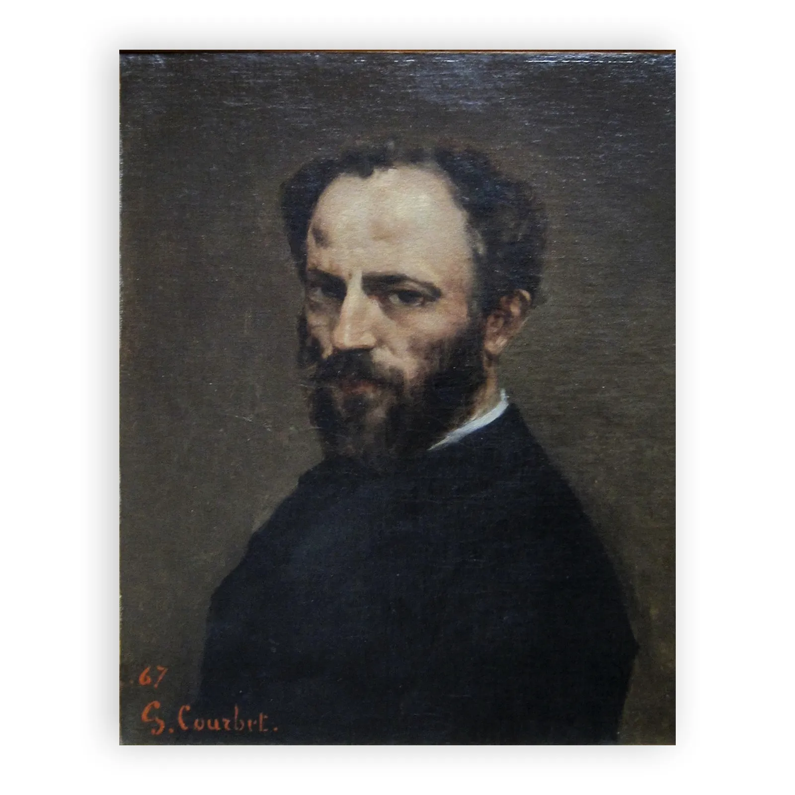 Portrait of Amand Gautier (1825–1894) by Gustave Courbet - view 6 thumbnail