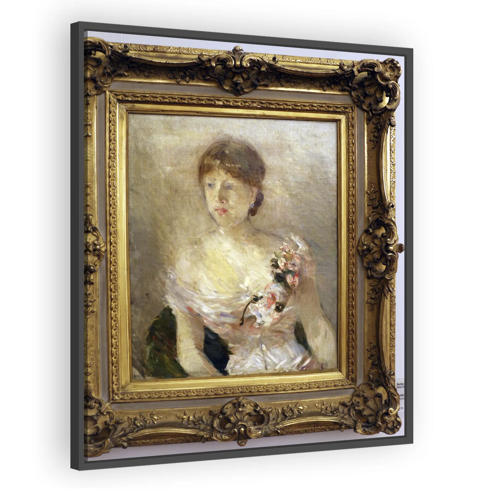 Berthe Morisot — Ritratto di signora (c. 1880) by Berthe Morisot