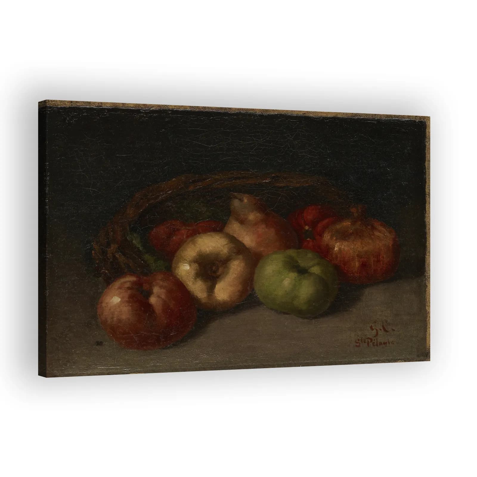 Still Life with Apples, Pear, and Pomegranates by Gustave Courbet - view 2 thumbnail