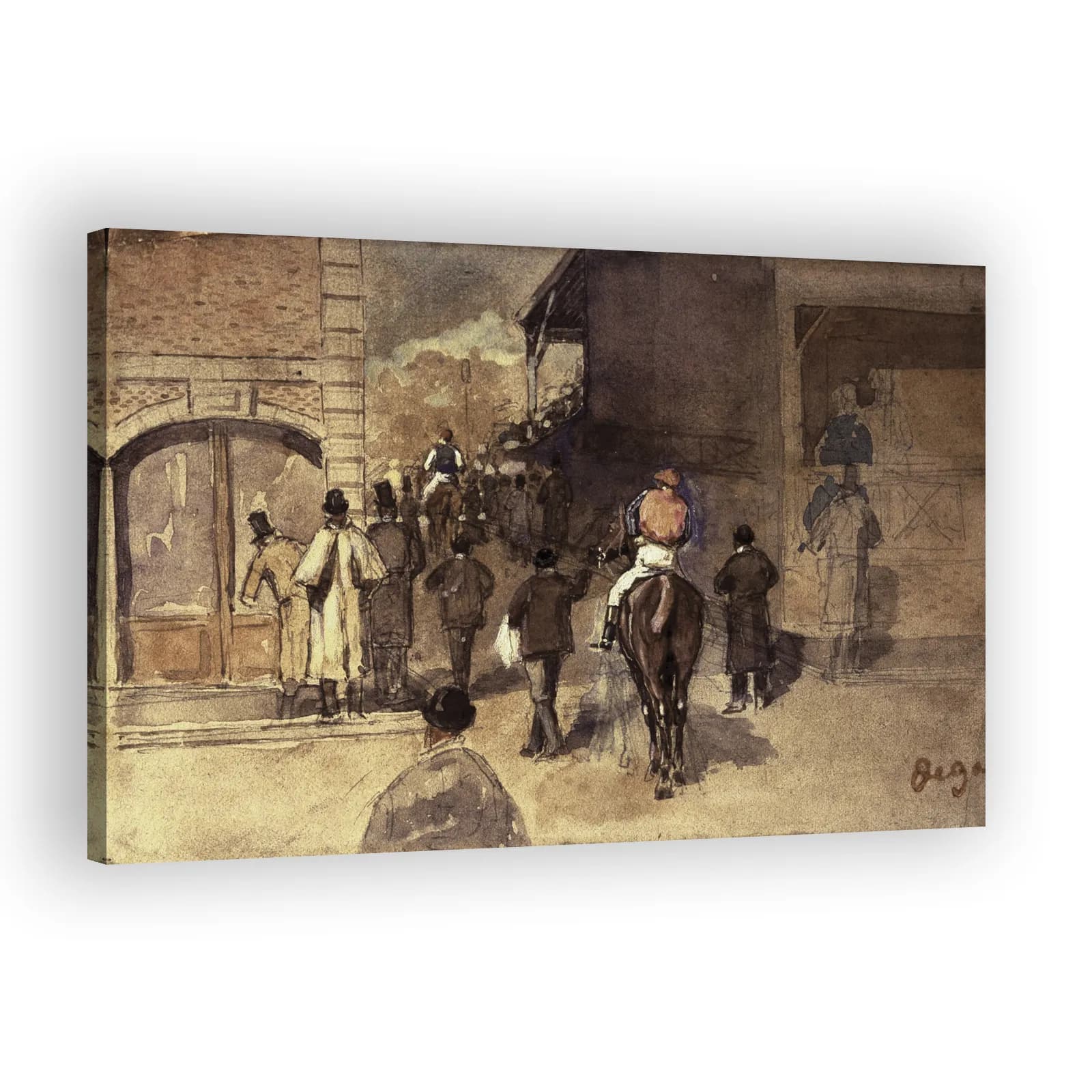 Leaving the Paddock by Edgar Degas - view 2 thumbnail