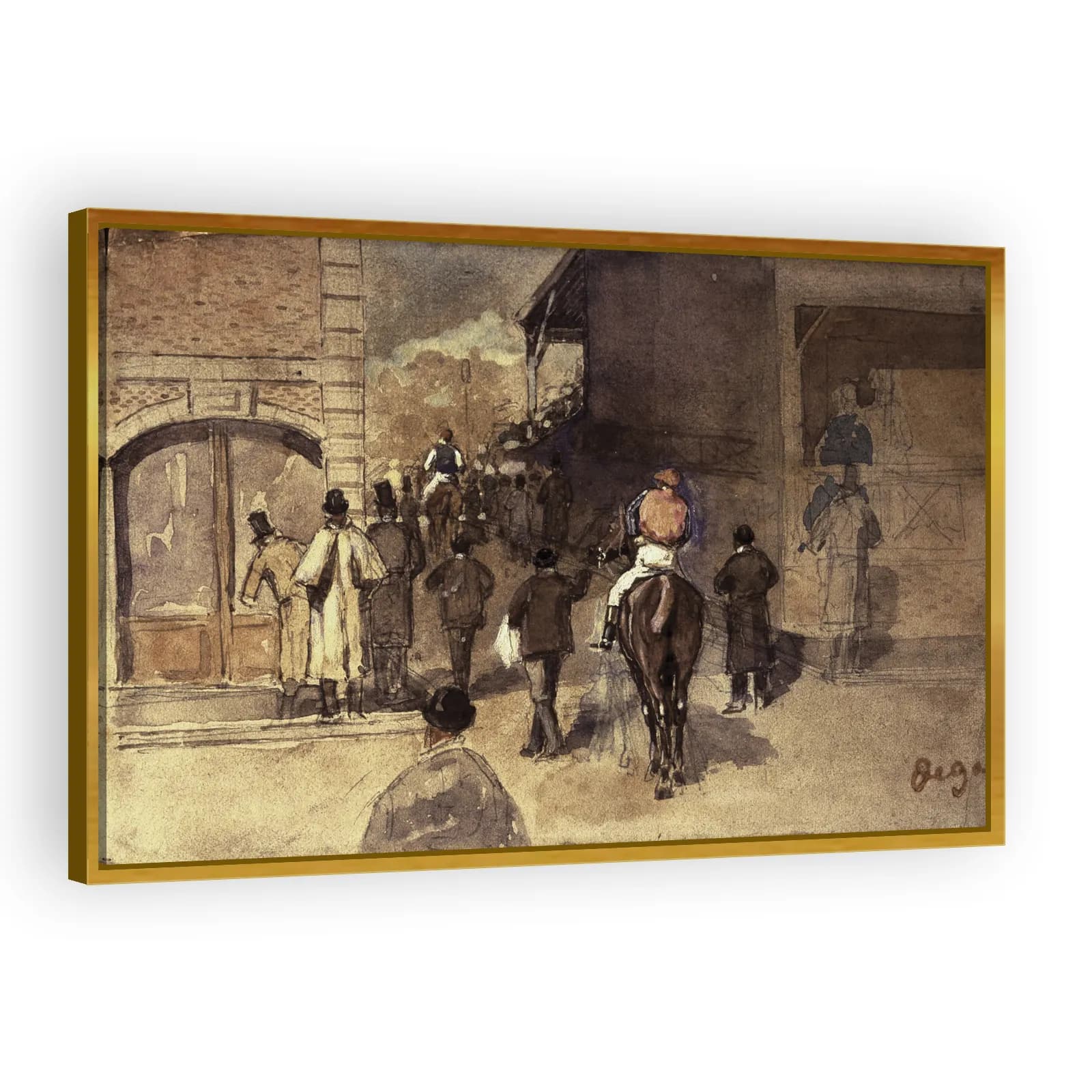 Leaving the Paddock by Edgar Degas - view 3 thumbnail