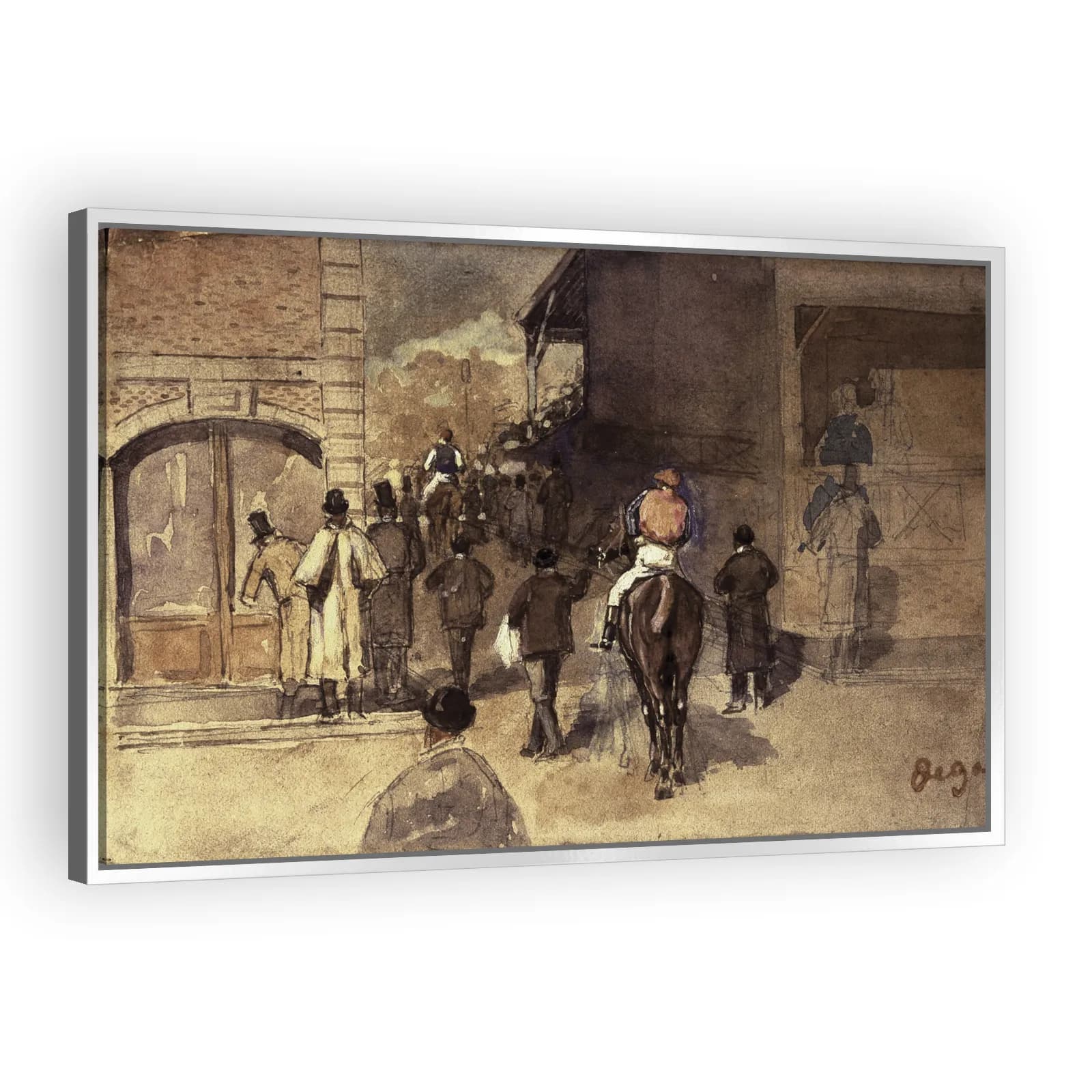 Leaving the Paddock by Edgar Degas - view 4 thumbnail