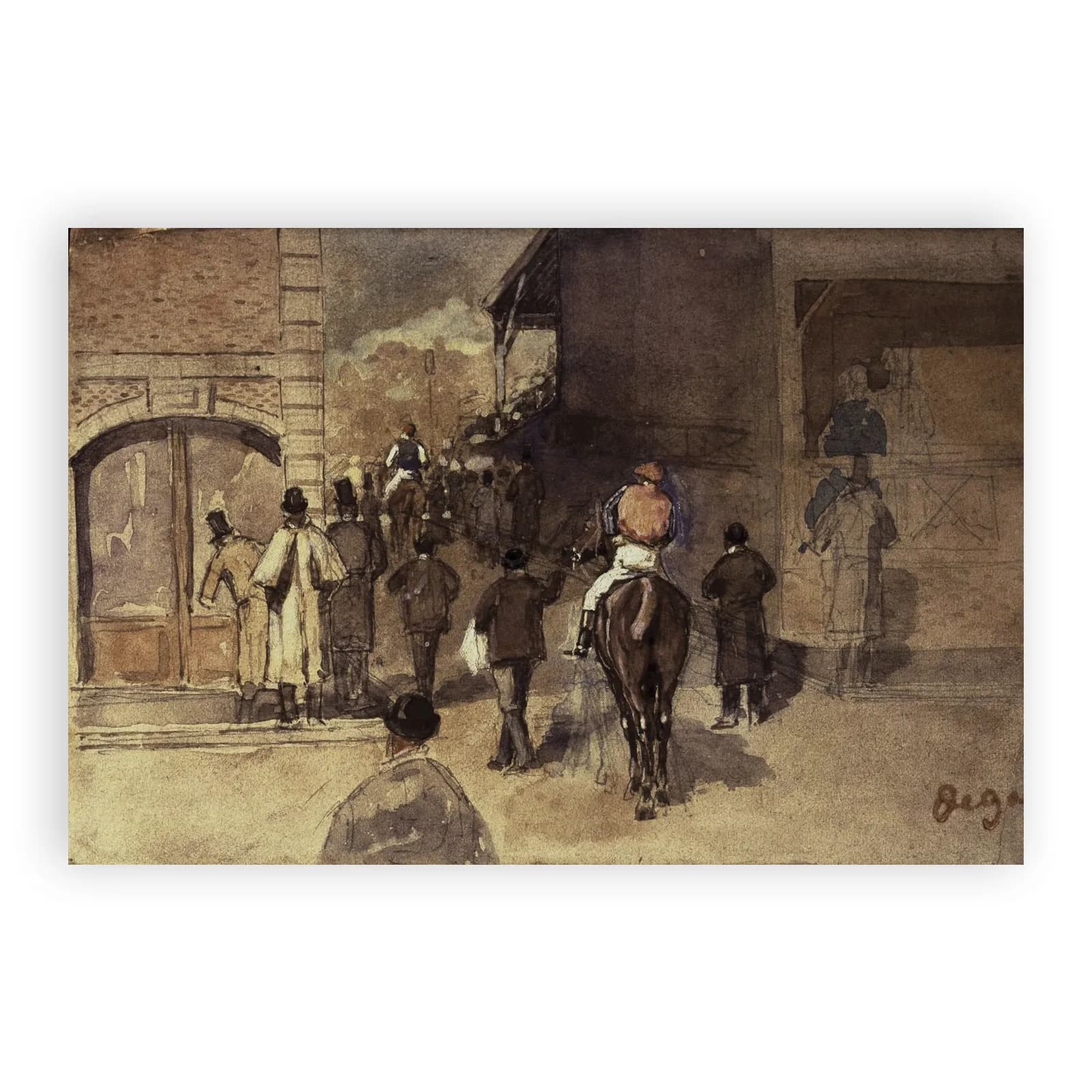 Leaving the Paddock by Edgar Degas - view 6 thumbnail