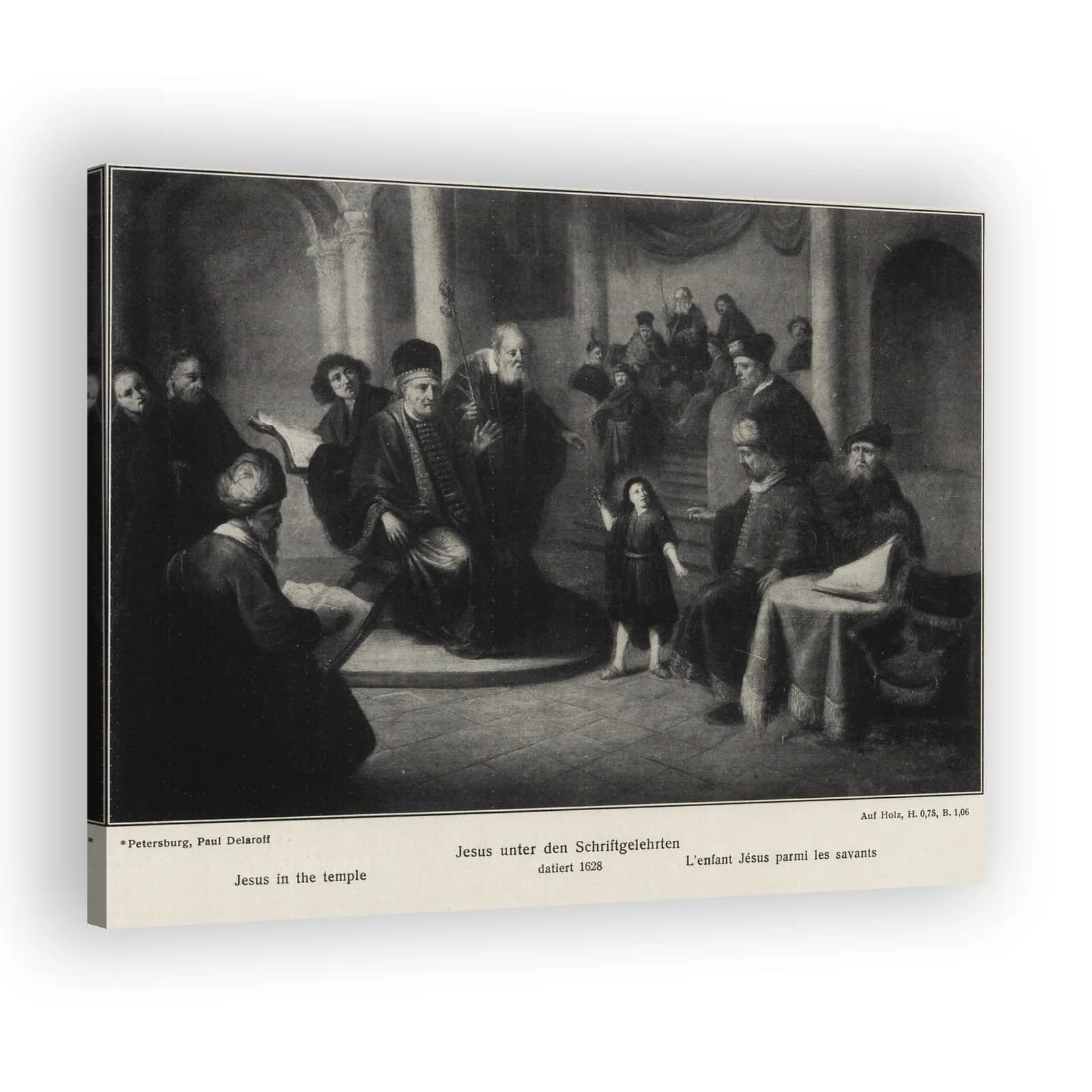 Jesus in the Temple by Rembrandt Van Rijn - view 2 thumbnail