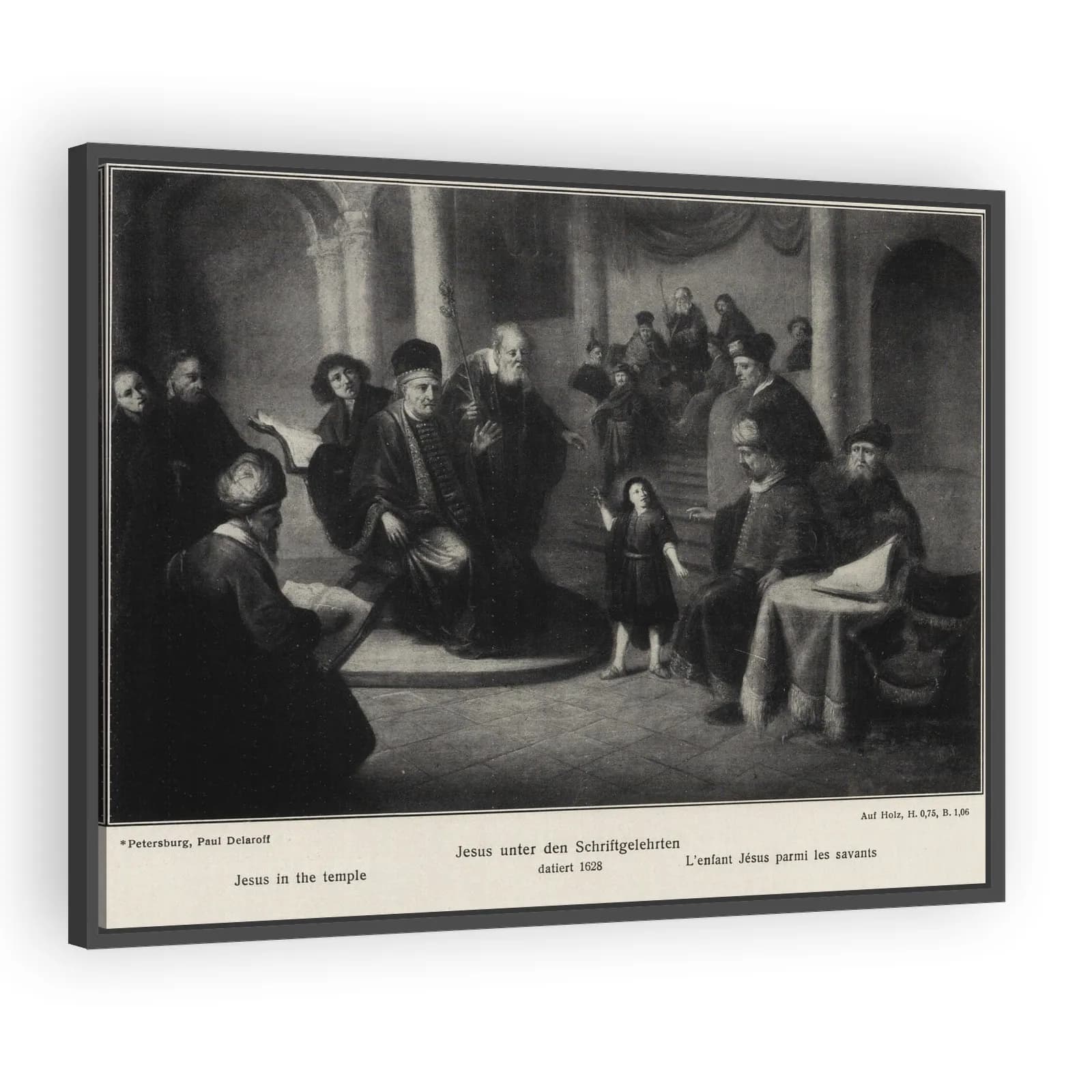 Jesus in the Temple by Rembrandt Van Rijn