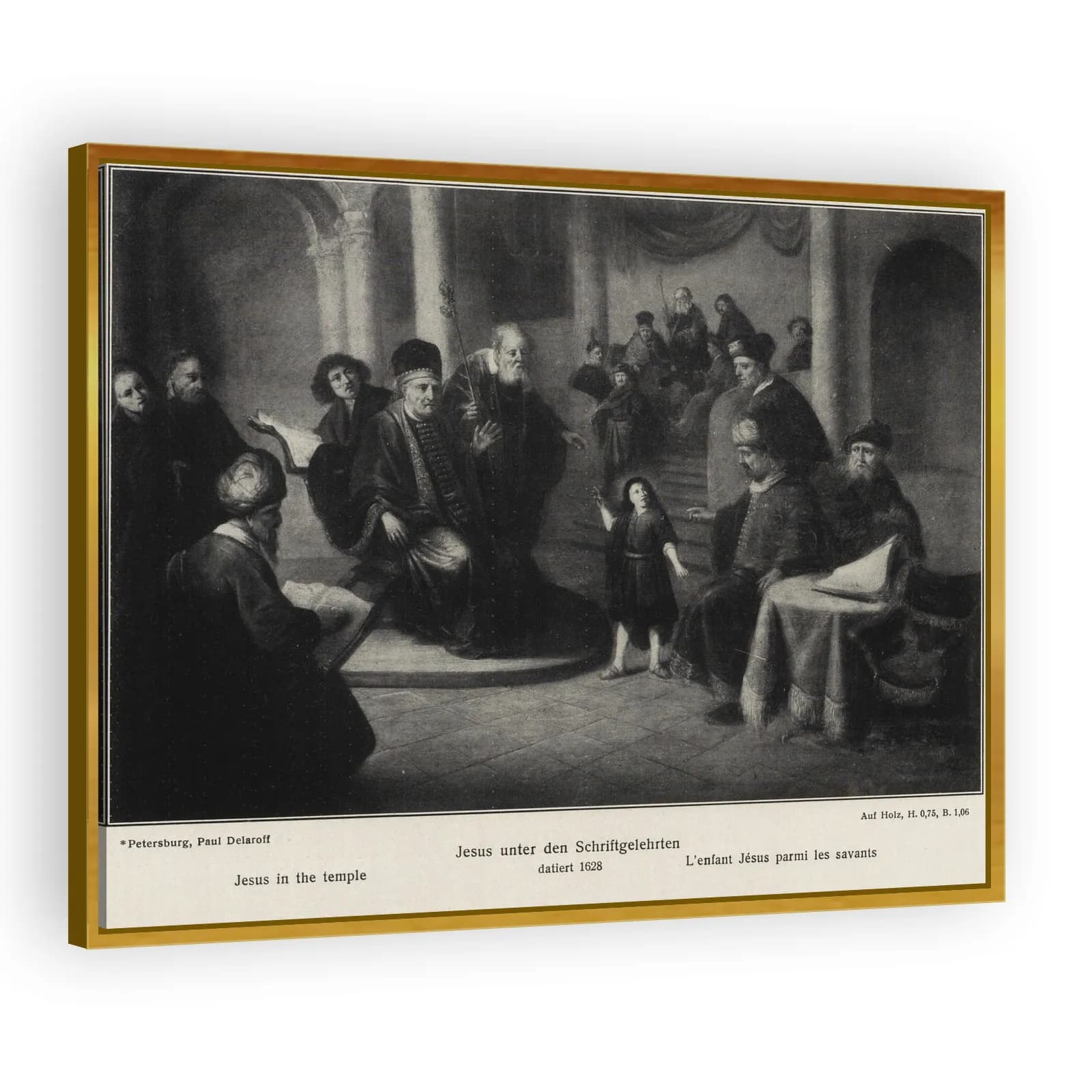 Jesus in the Temple by Rembrandt Van Rijn - view 3 thumbnail