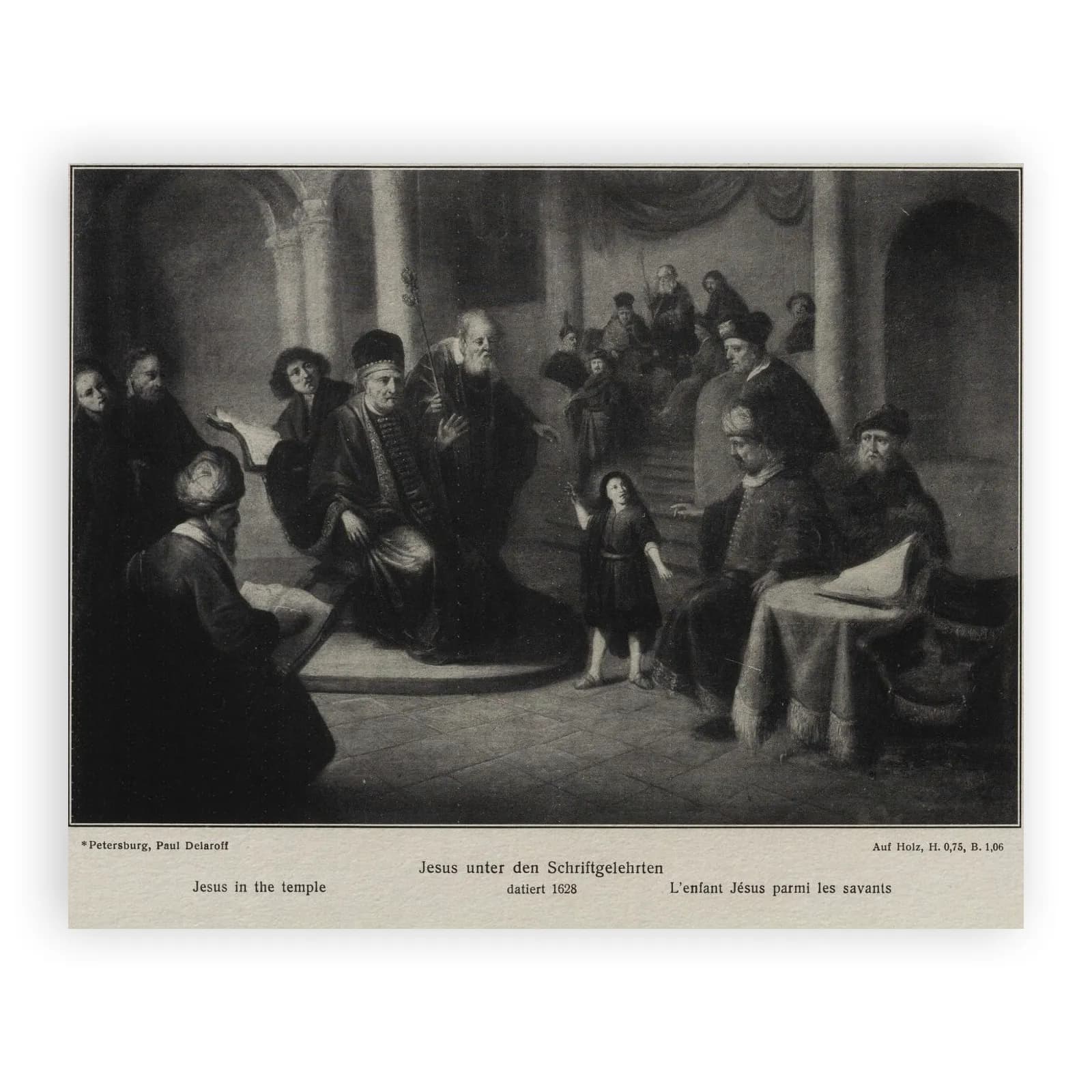 Jesus in the Temple by Rembrandt Van Rijn - view 6 thumbnail