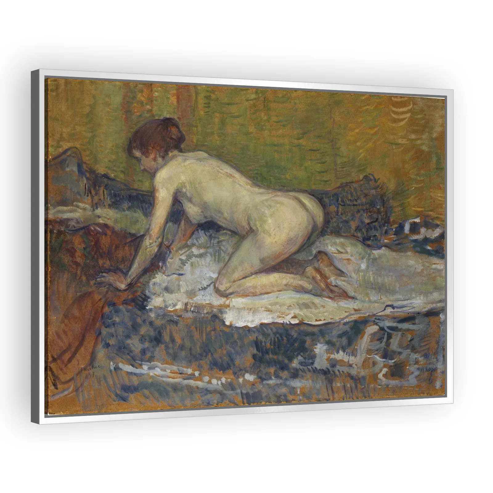 Red-Headed Nude Crouching by Henri De Toulouse Lautrec - view 4 thumbnail