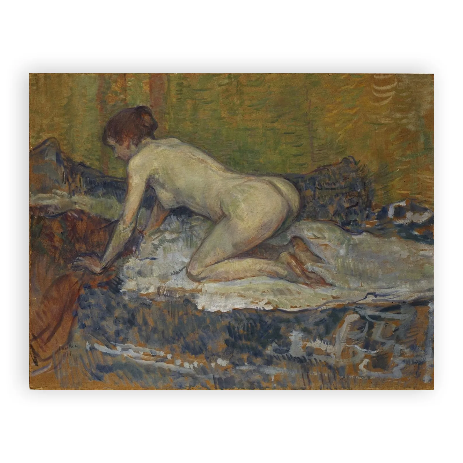 Red-Headed Nude Crouching by Henri De Toulouse Lautrec - view 6 thumbnail