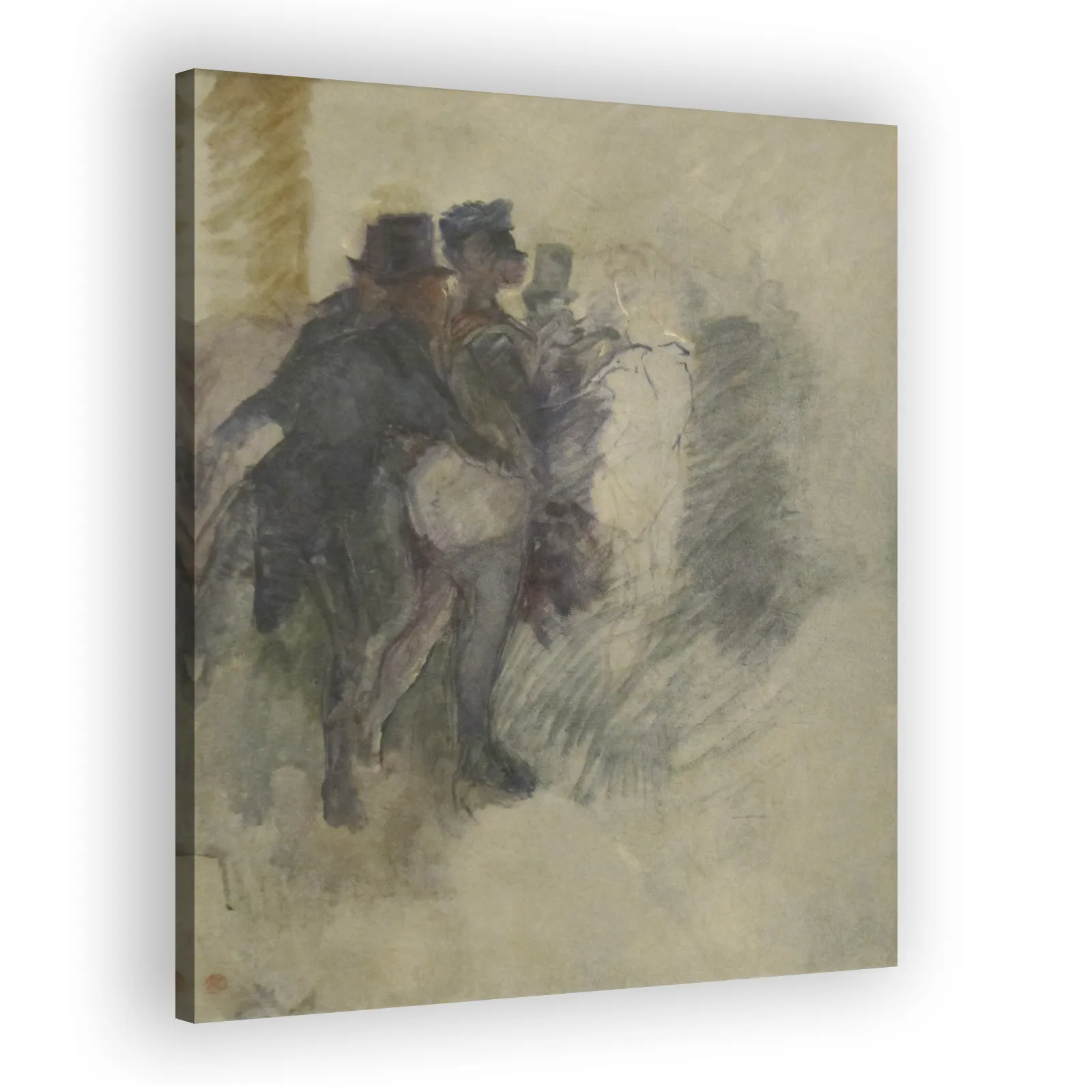 The Masked Ball at the Elysée Montmartre by Henri De Toulouse Lautrec - view 2 thumbnail