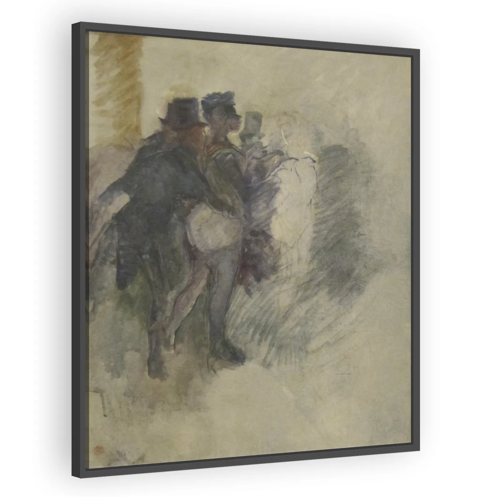 The Masked Ball at the Elysée Montmartre by Henri De Toulouse Lautrec