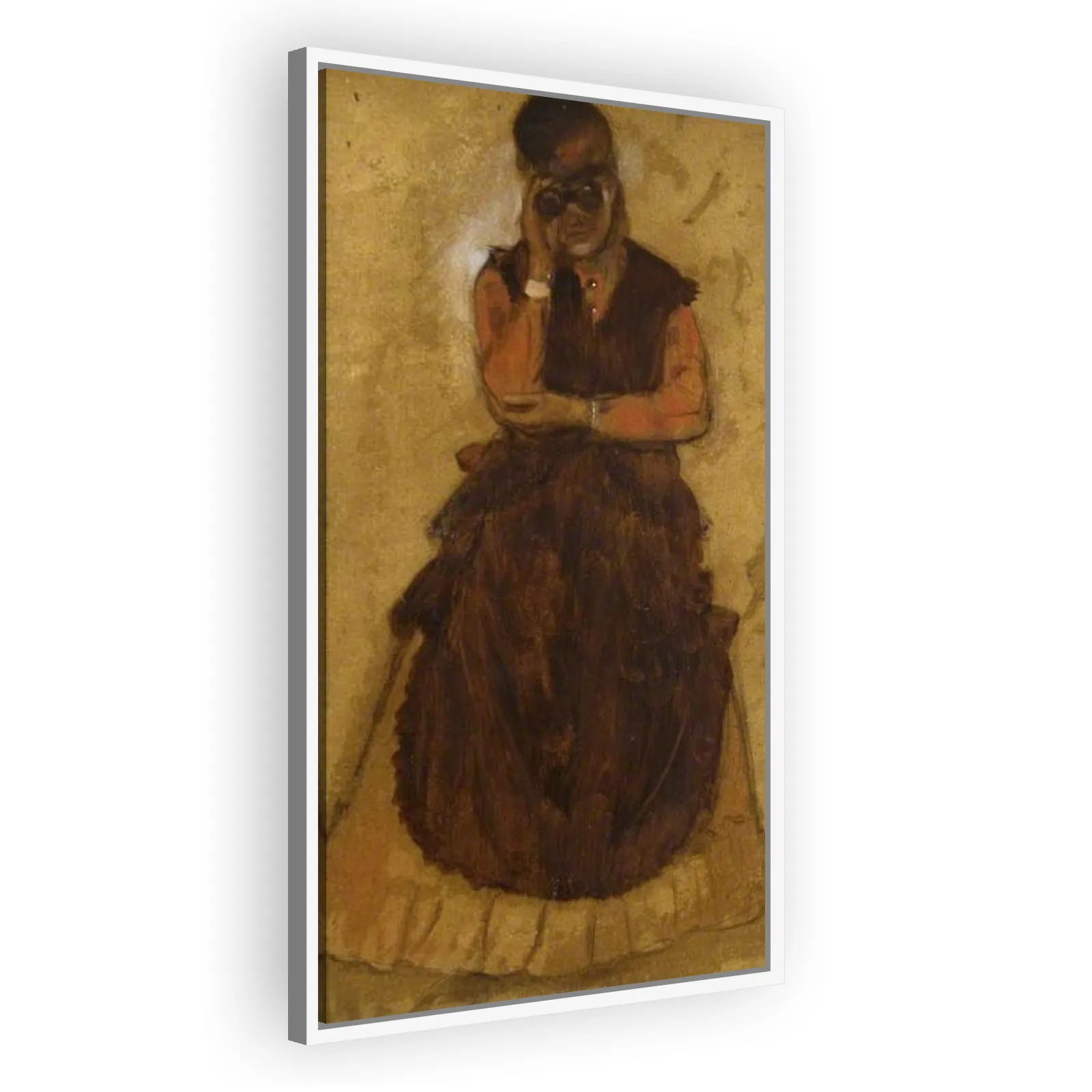 Girl Looking through Field Glasses by Edgar Degas - view 5 thumbnail
