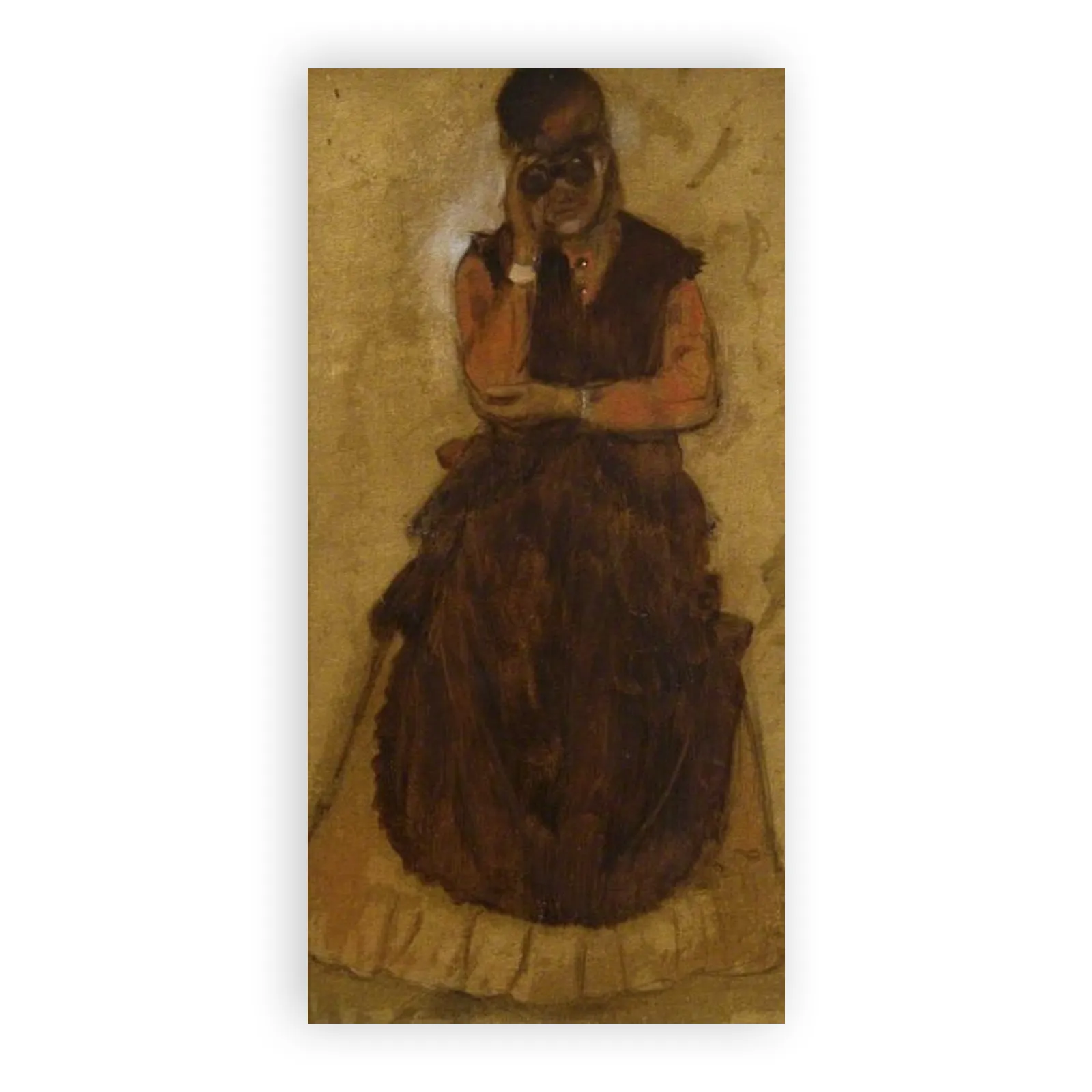 Girl Looking through Field Glasses by Edgar Degas - view 6 thumbnail