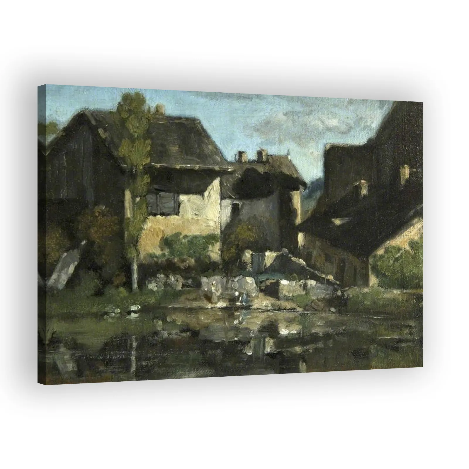 The Washerwomen by Gustave Courbet - view 2 thumbnail