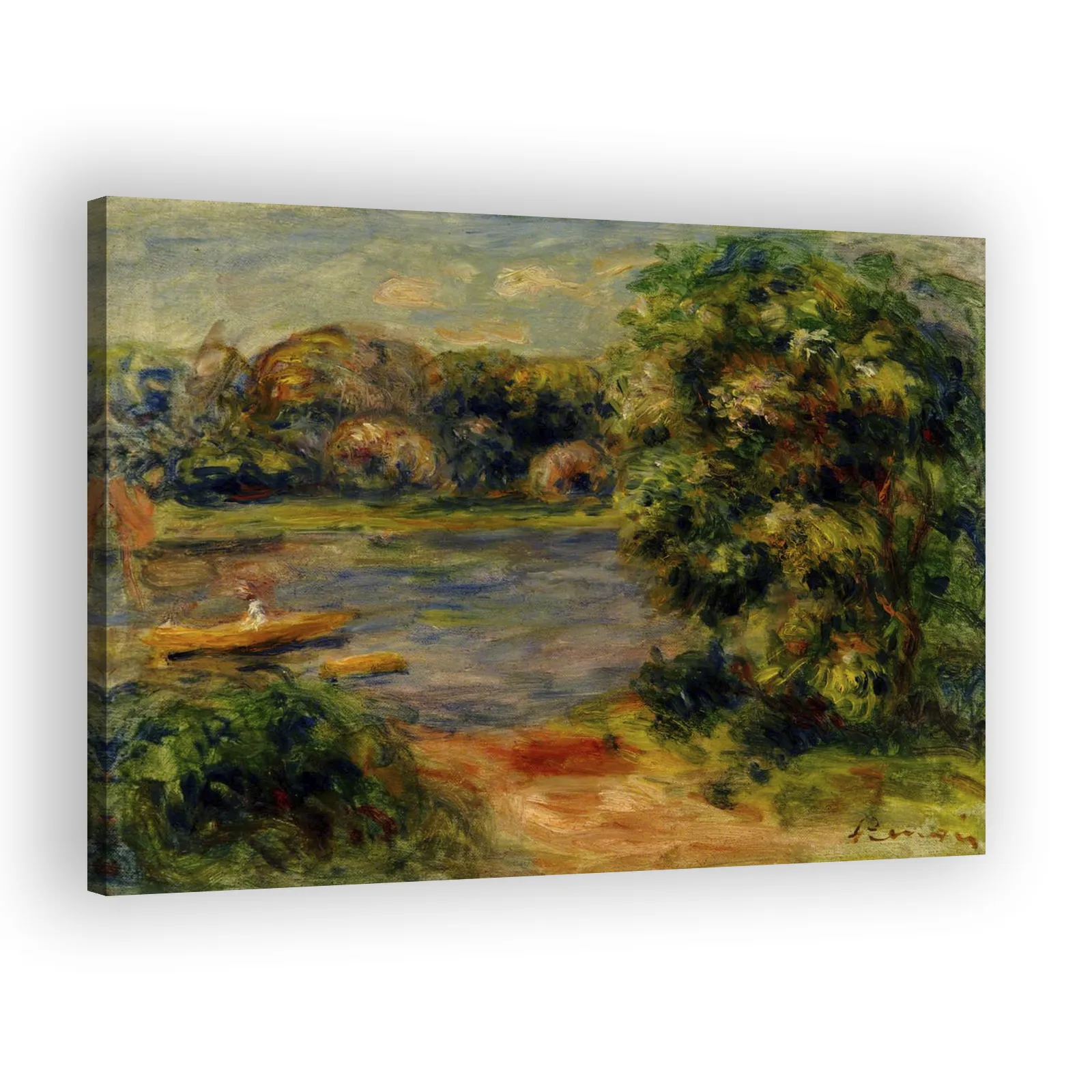 The Boat on the Lake by Pierre Auguste Renoir - view 2 thumbnail