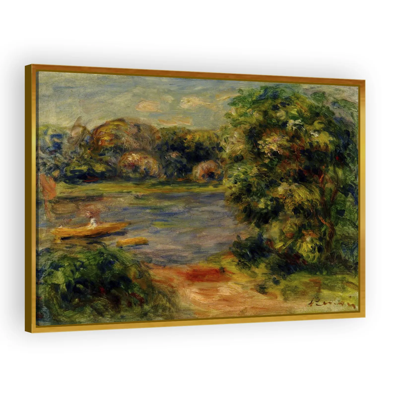 The Boat on the Lake by Pierre Auguste Renoir - view 3 thumbnail