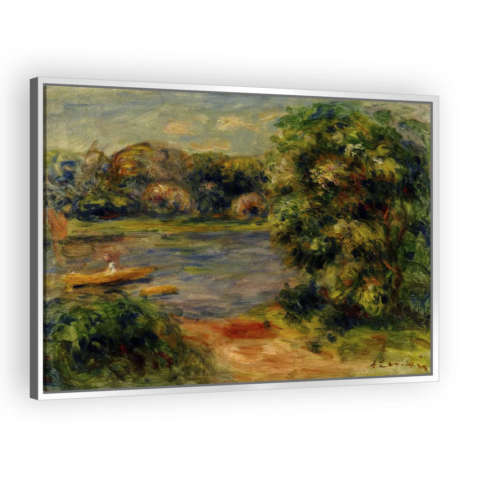 The Boat on the Lake by Pierre Auguste Renoir - view 4 thumbnail