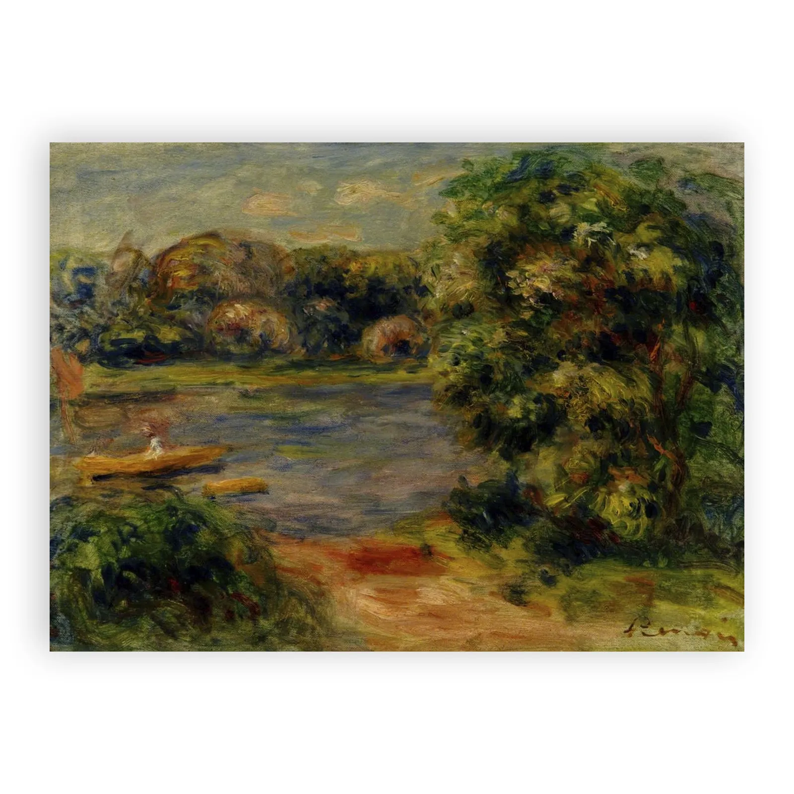 The Boat on the Lake by Pierre Auguste Renoir - view 6 thumbnail