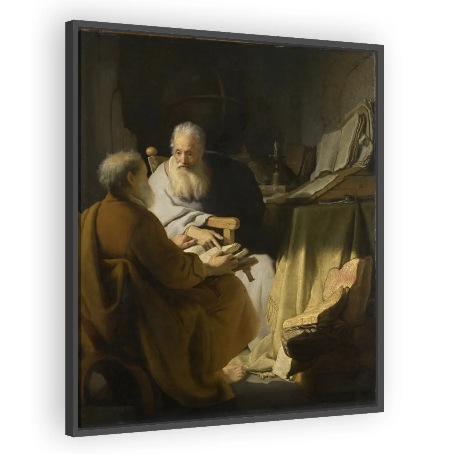 Two Old Men Disputing by Rembrandt Van Rijn
