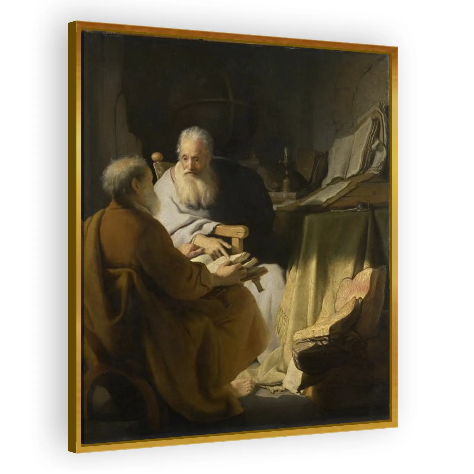 Two Old Men Disputing by Rembrandt Van Rijn - view 3 thumbnail