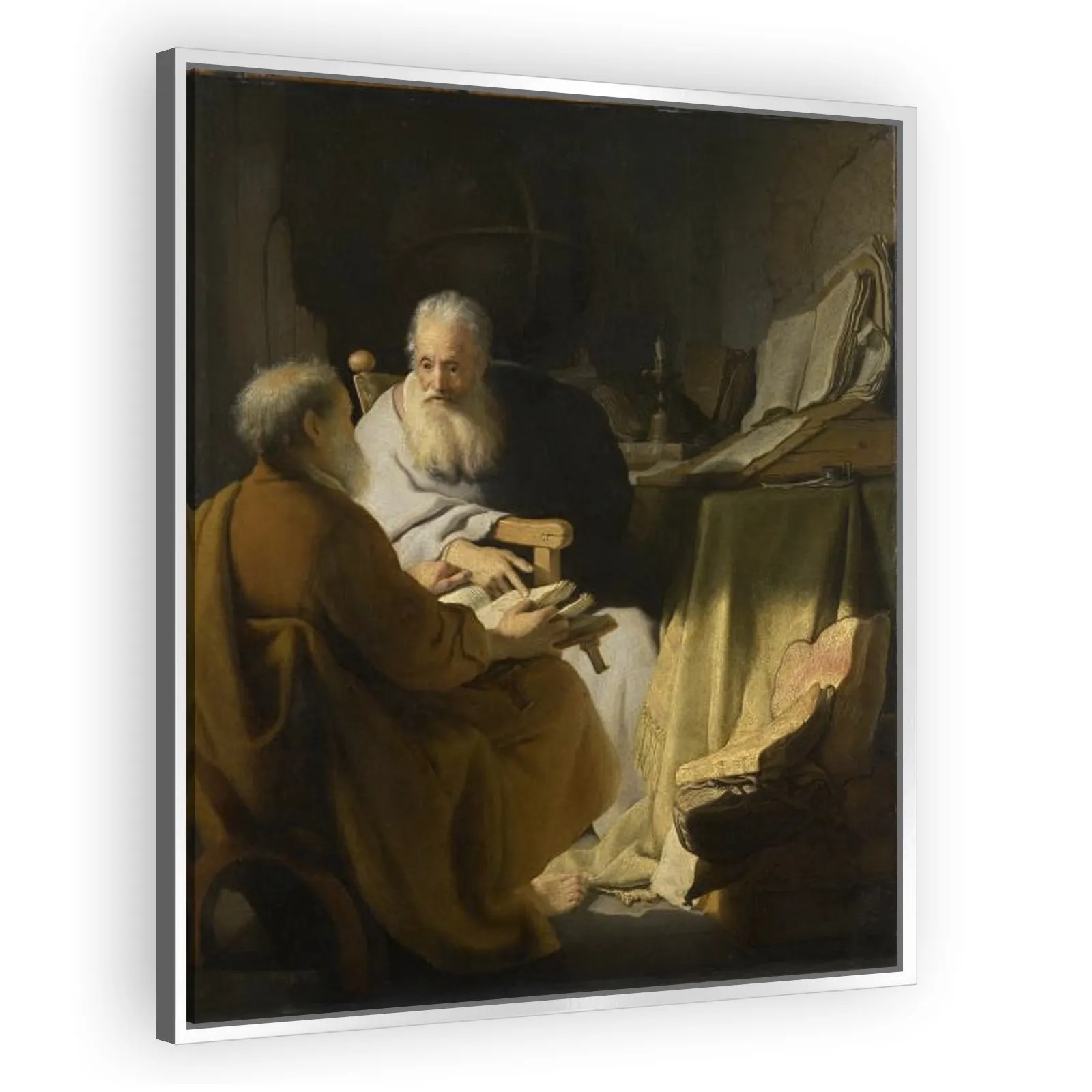 Two Old Men Disputing by Rembrandt Van Rijn - view 4 thumbnail